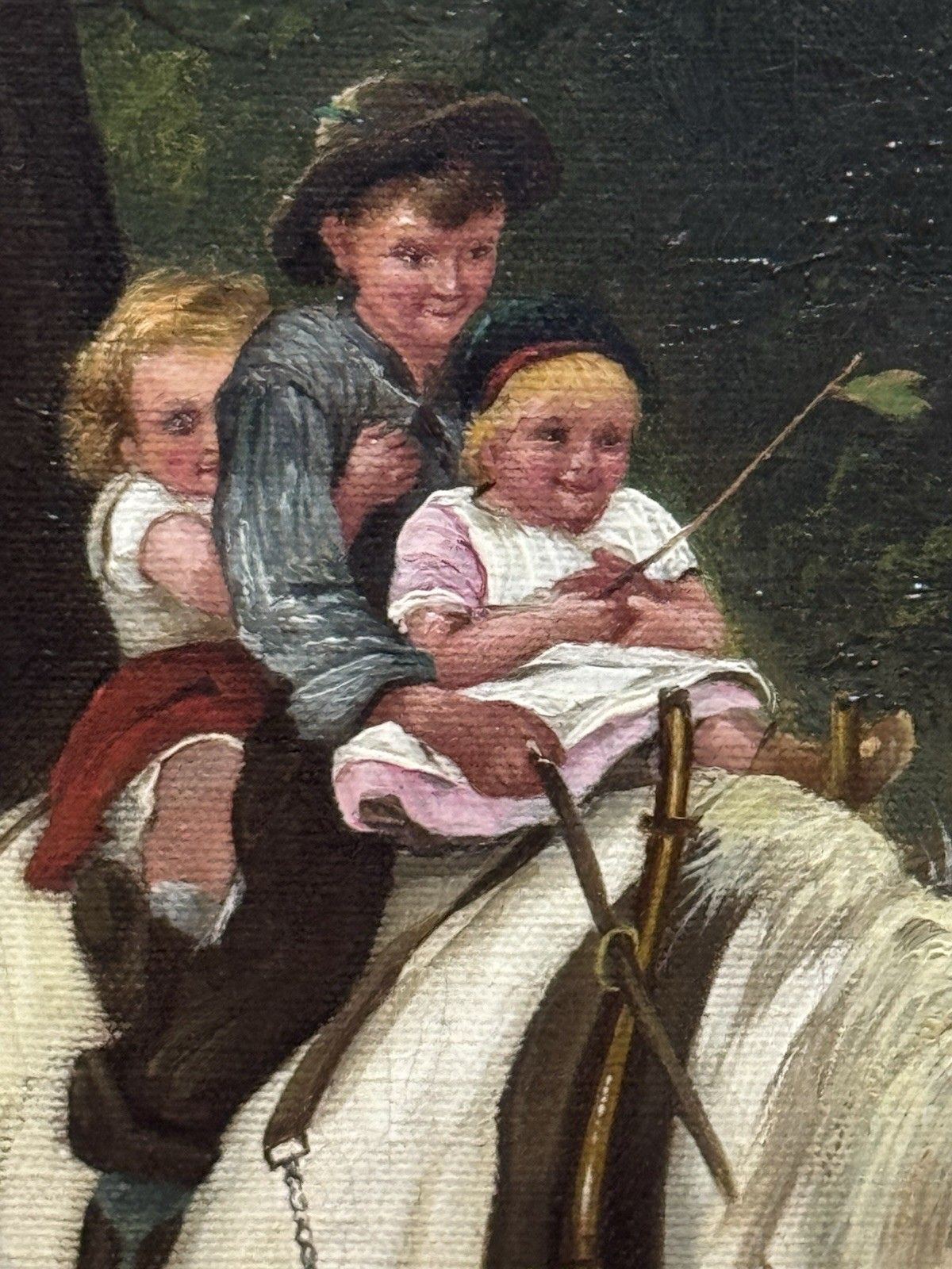 British School Oil Painting After Frederick Morgan (1847 1927) Titled ‘Steady’ photo buy