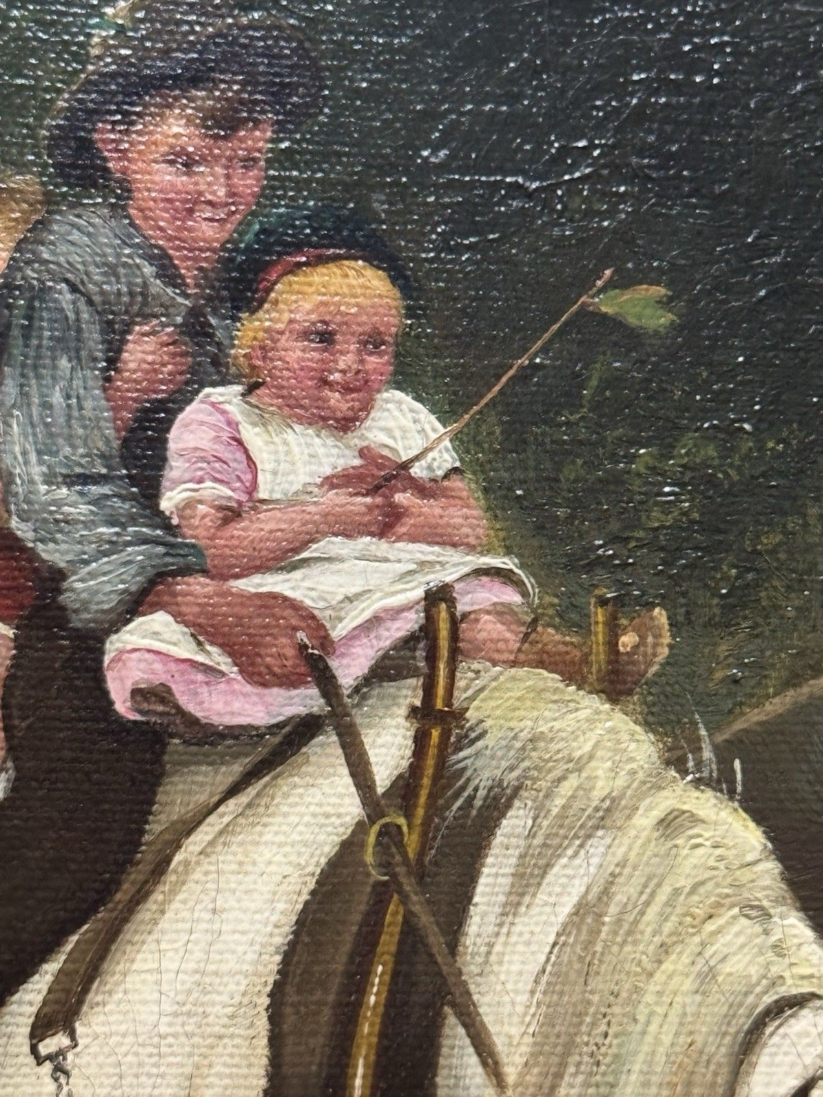photo vinterior British School Oil Painting After Frederick Morgan (1847 1927) Titled ‘Steady’