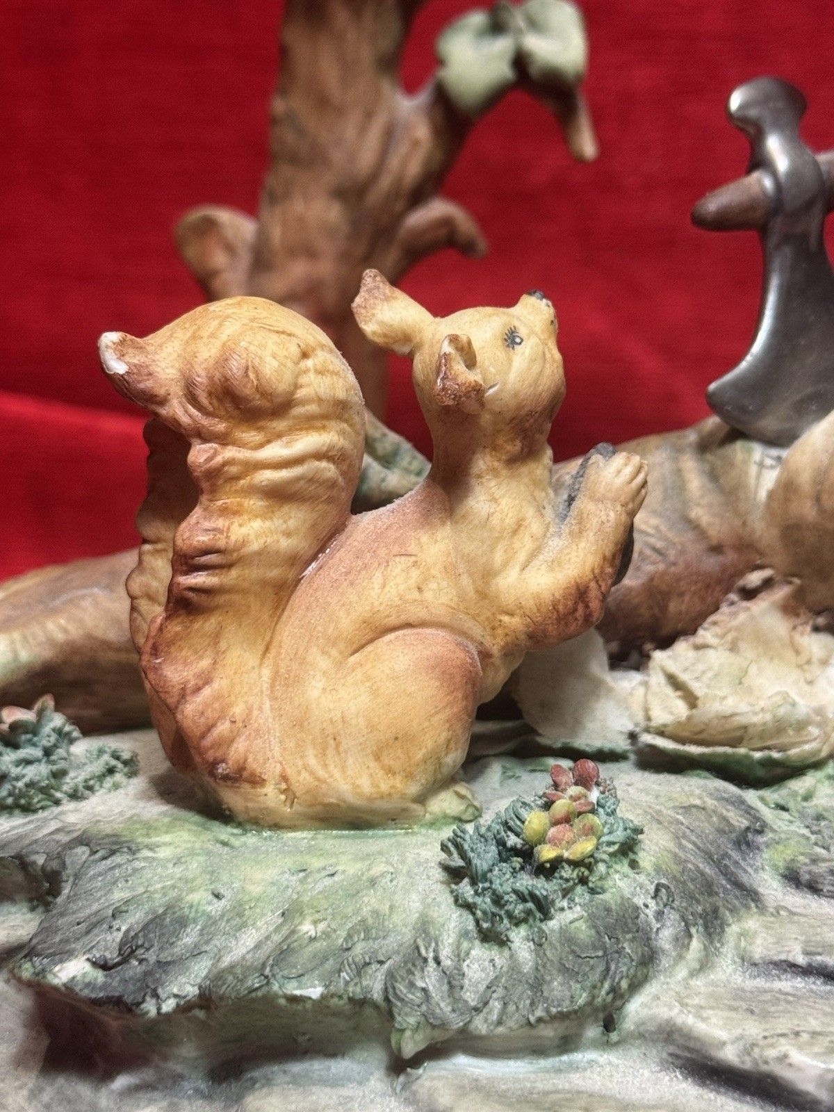 photo vinterior Italian Original Capodimonte Titled 'The Woodcutter' Porcelain Figurine