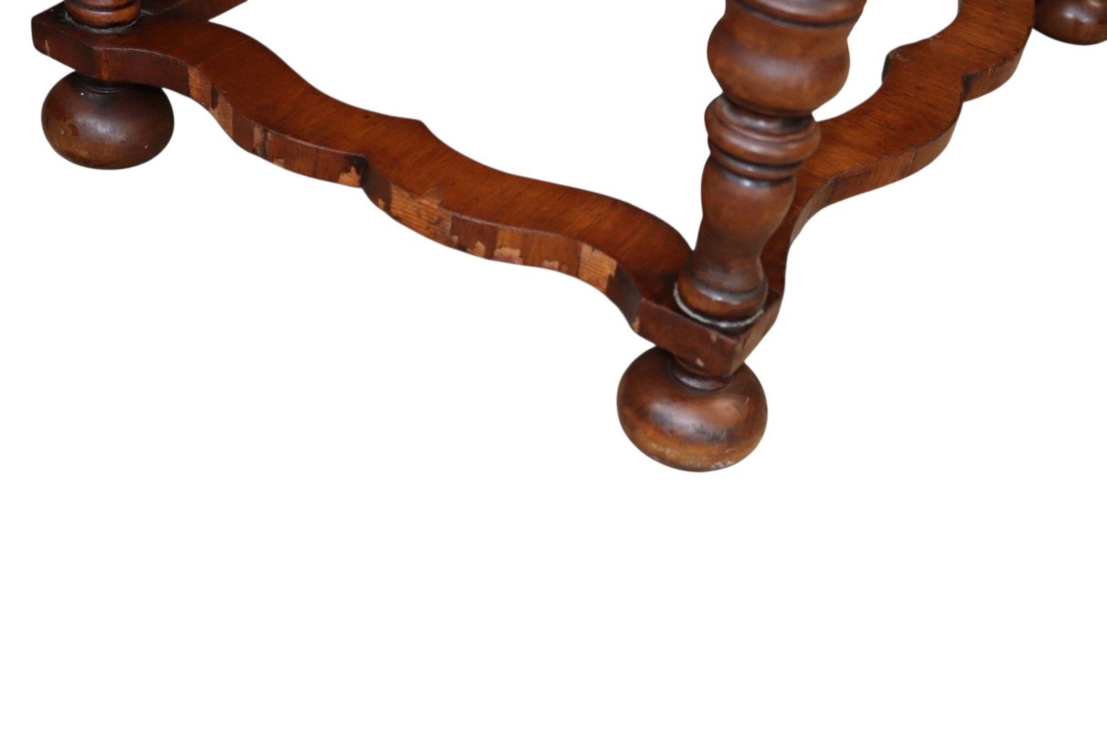 Early 20th Century An​Tique Burr Walnut William & Mary Style Lowboy Hall Table photo vintage
