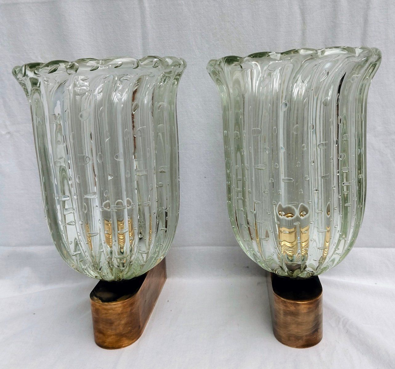 Wall Lamps By Barovier & Toso, 1980s, Set Of 2 photo furniture