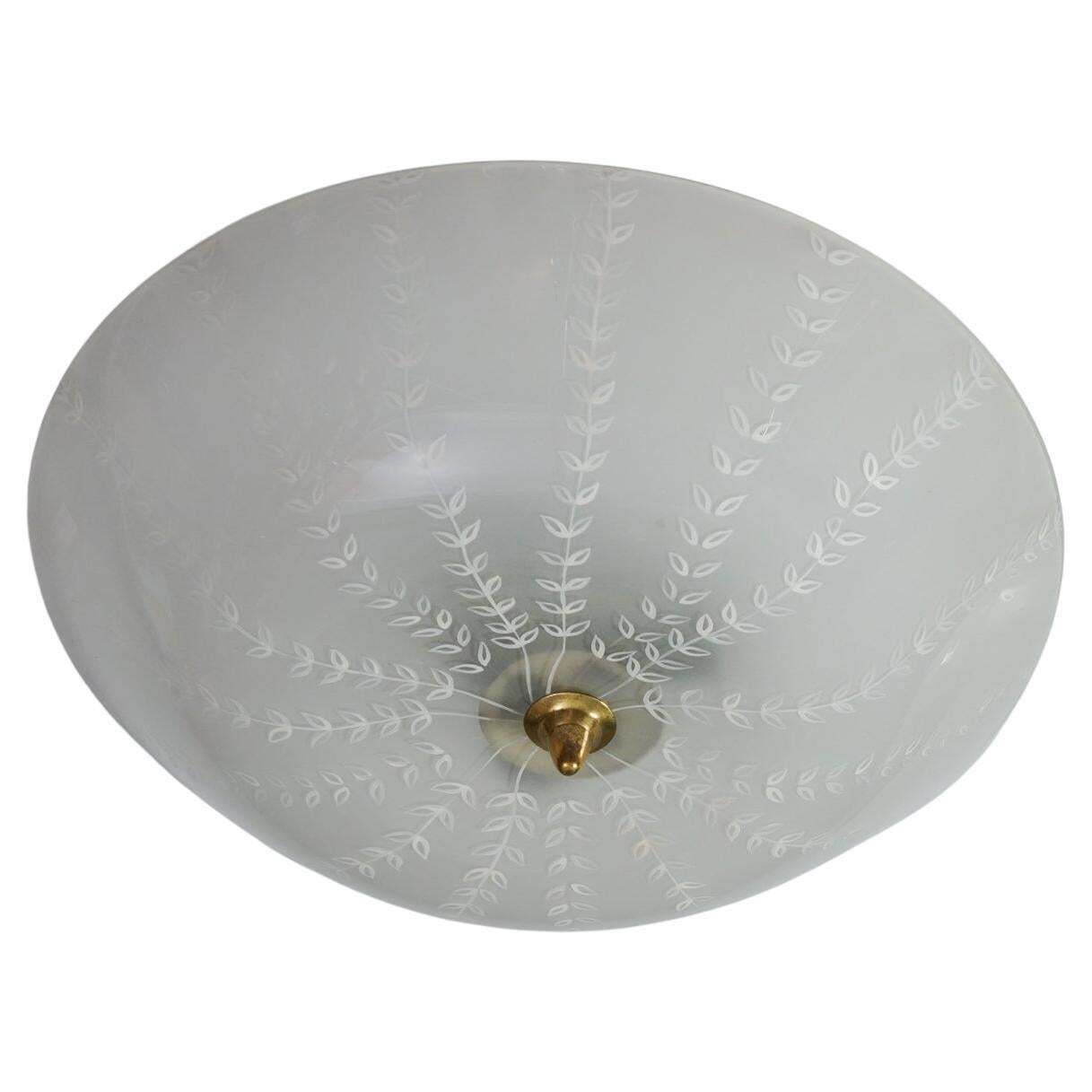 Model 1001 Floral Flush Mount, Lisa Johansson Pape, Orno Oy, 1940/1950s