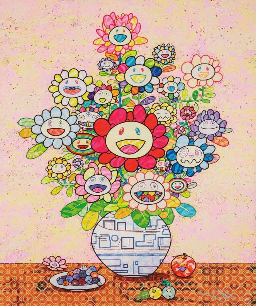 Takashi Murakami Longing For Zao Wou Ki's Flower Painting
