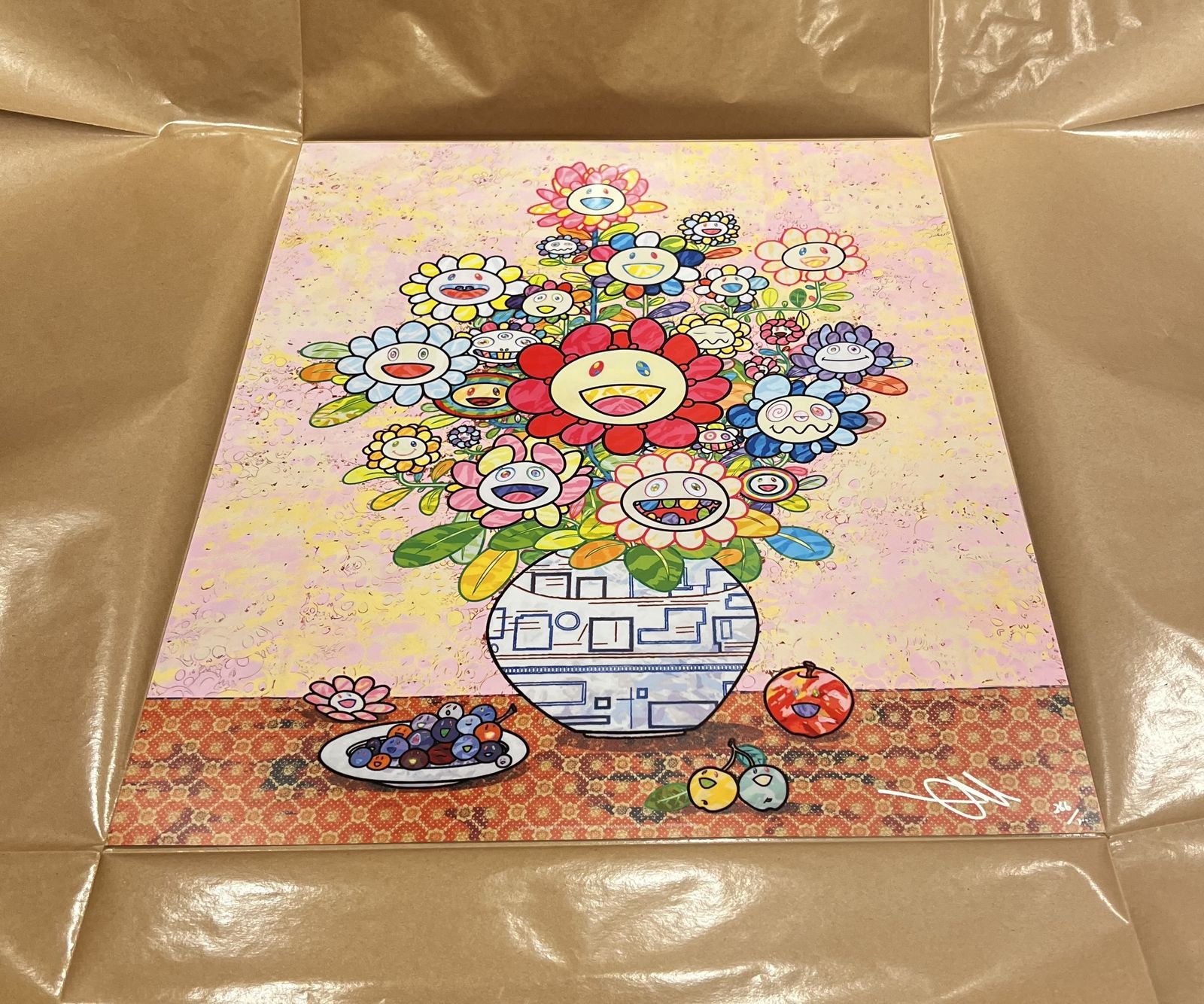 Takashi Murakami Longing For Zao Wou Ki's Flower Painting photo furniture