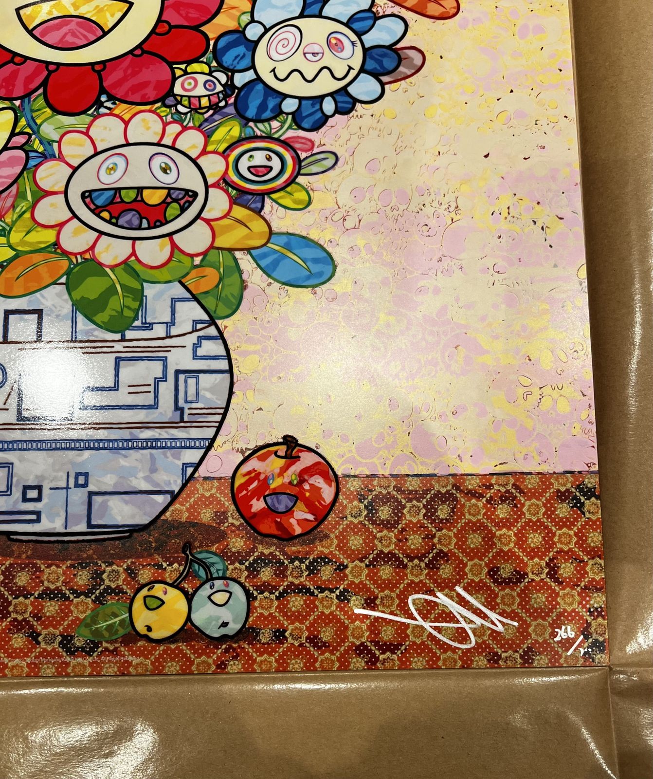 Takashi Murakami Longing For Zao Wou Ki's Flower Painting photo for sale