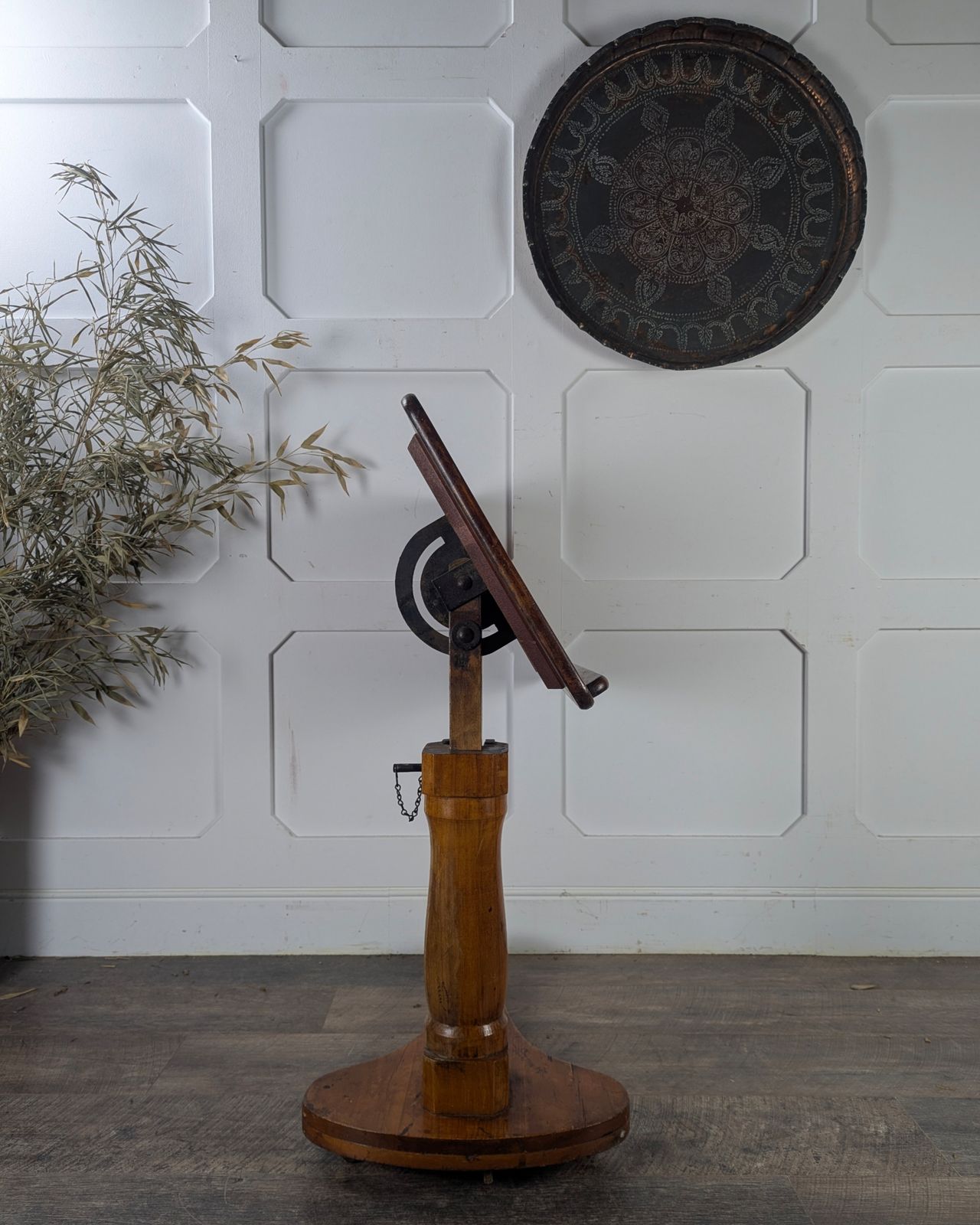 Early 20th Century Adjustable Pine Reading Table / Lectern photo vinterior