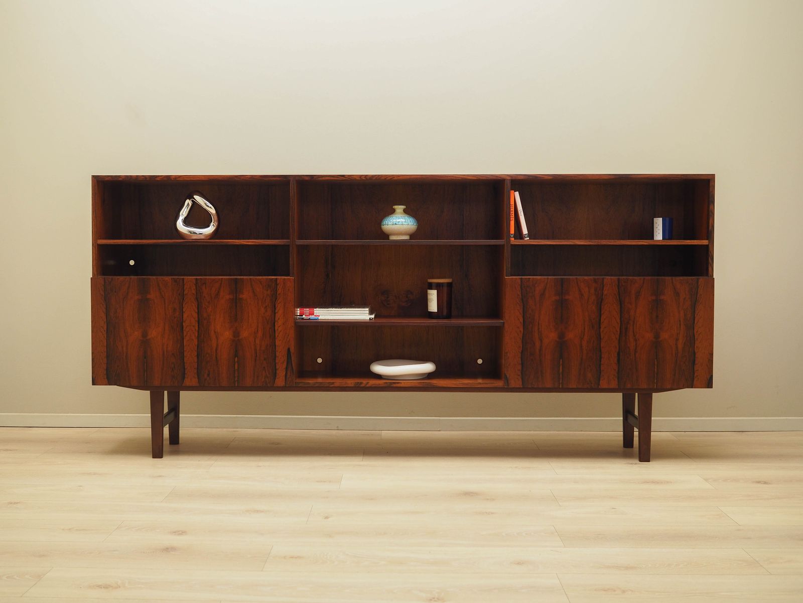 Vintage Boekenkast, Deens Design, Jaren 1970, Ontwerper: Ib Kofod Larsen photo furniture