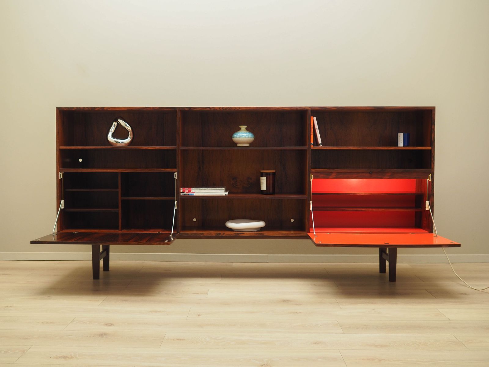 Vintage Boekenkast, Deens Design, Jaren 1970, Ontwerper: Ib Kofod Larsen photo for sale