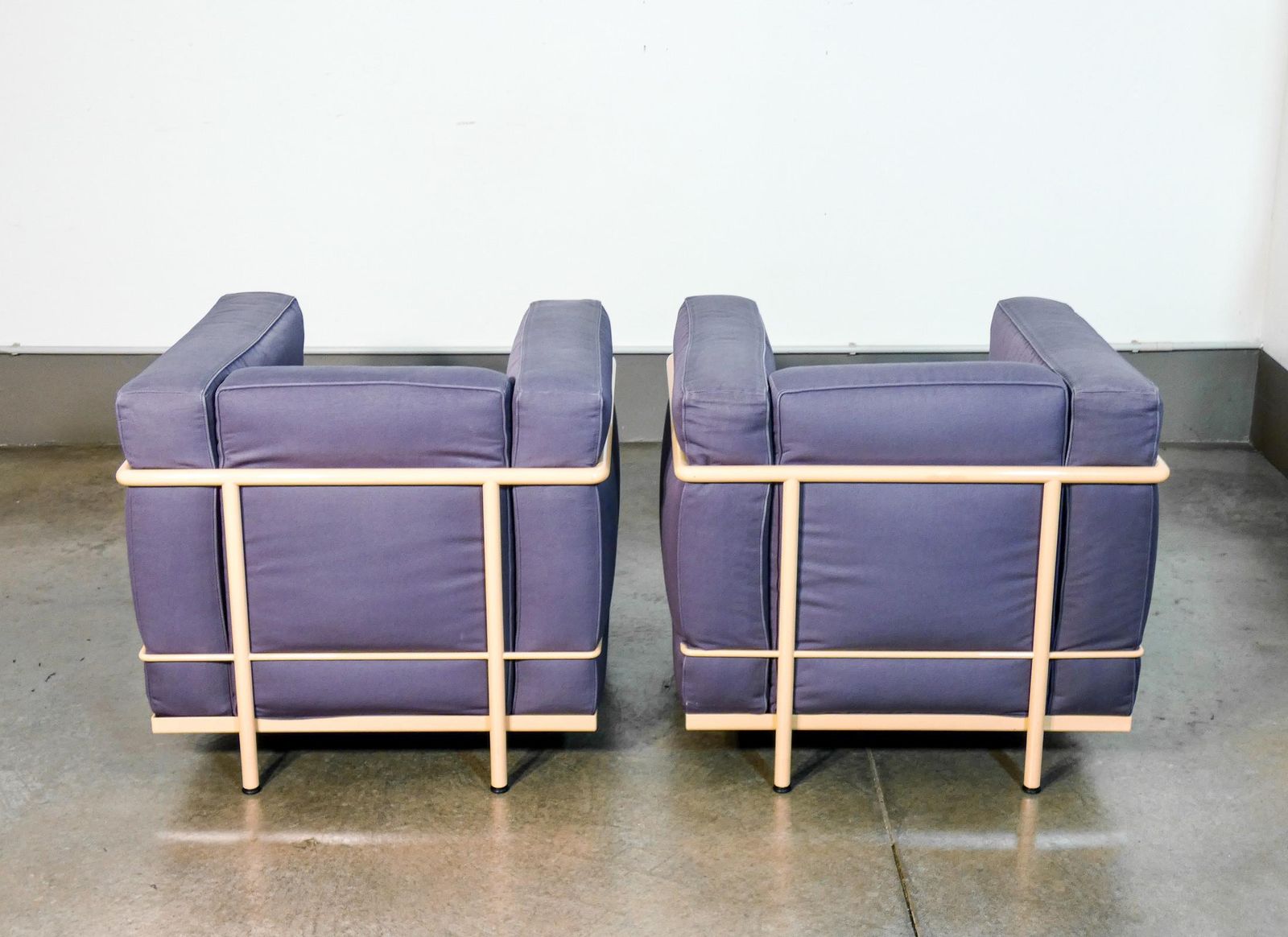 photo furniture Pair Of Lc2 Armchairs Designed By Le Corbusier, Jeanneret, Perriand For Cassina