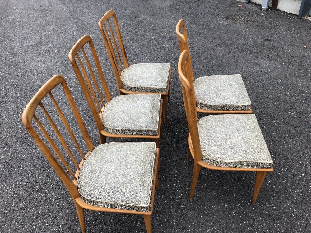 Charles Ramos Chairs, 1950s, Set Of 5 photo for sale