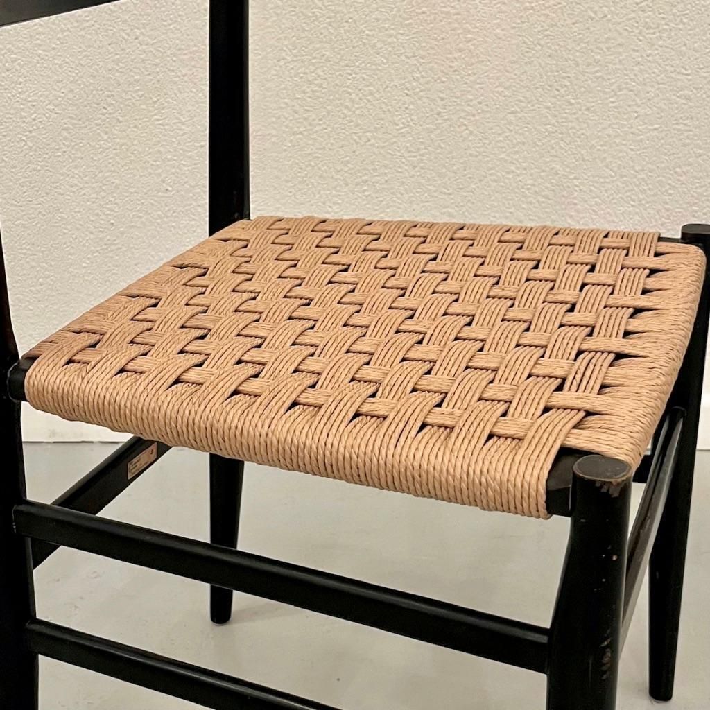 Set Of 4 Vintage Leggera Dining Chairs By Gio Ponti Produced By Cassina Ca. 1950 photo vintage