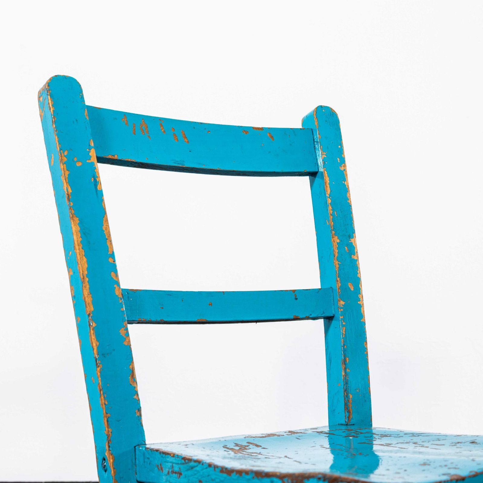 1950’s English Painted Children’s Chapel Chairs Mixed Colour – Set Of Four photo buy