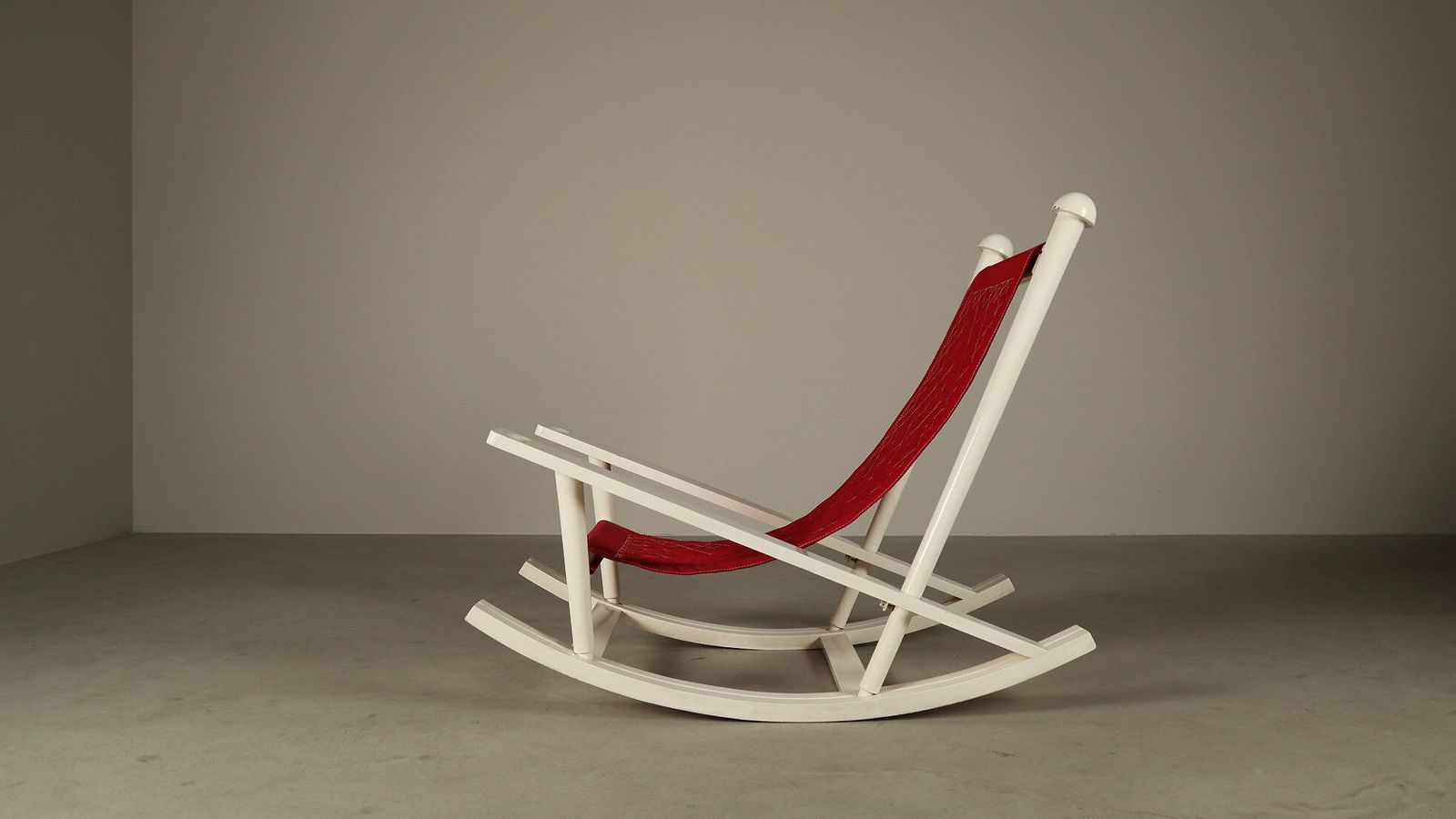 Gilles Sermadiras For Maison Et Jardin, “Deauville” Rocking Chair, France, 1950 photo vinterior