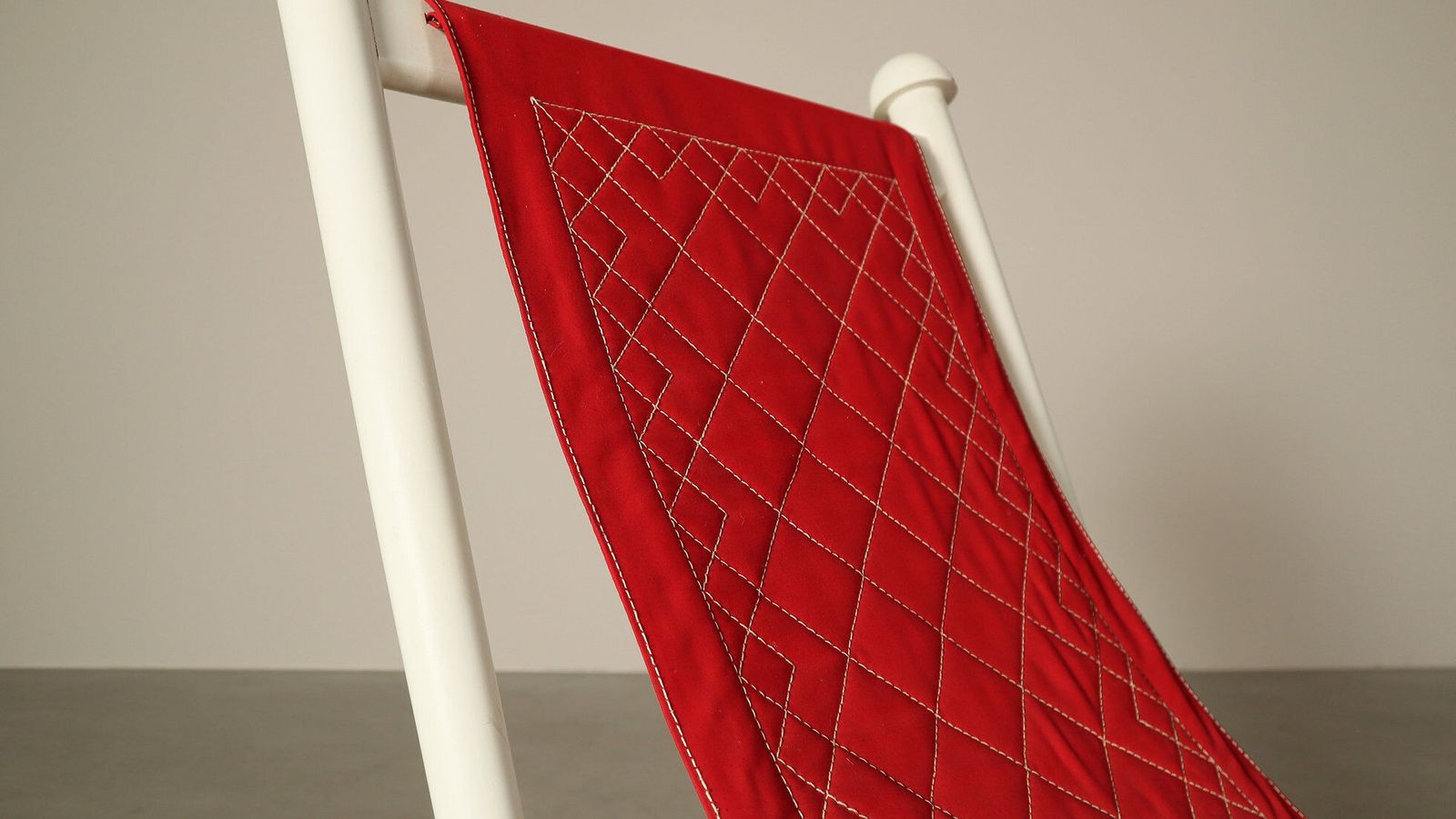 photo for sale Gilles Sermadiras For Maison Et Jardin, “Deauville” Rocking Chair, France, 1950