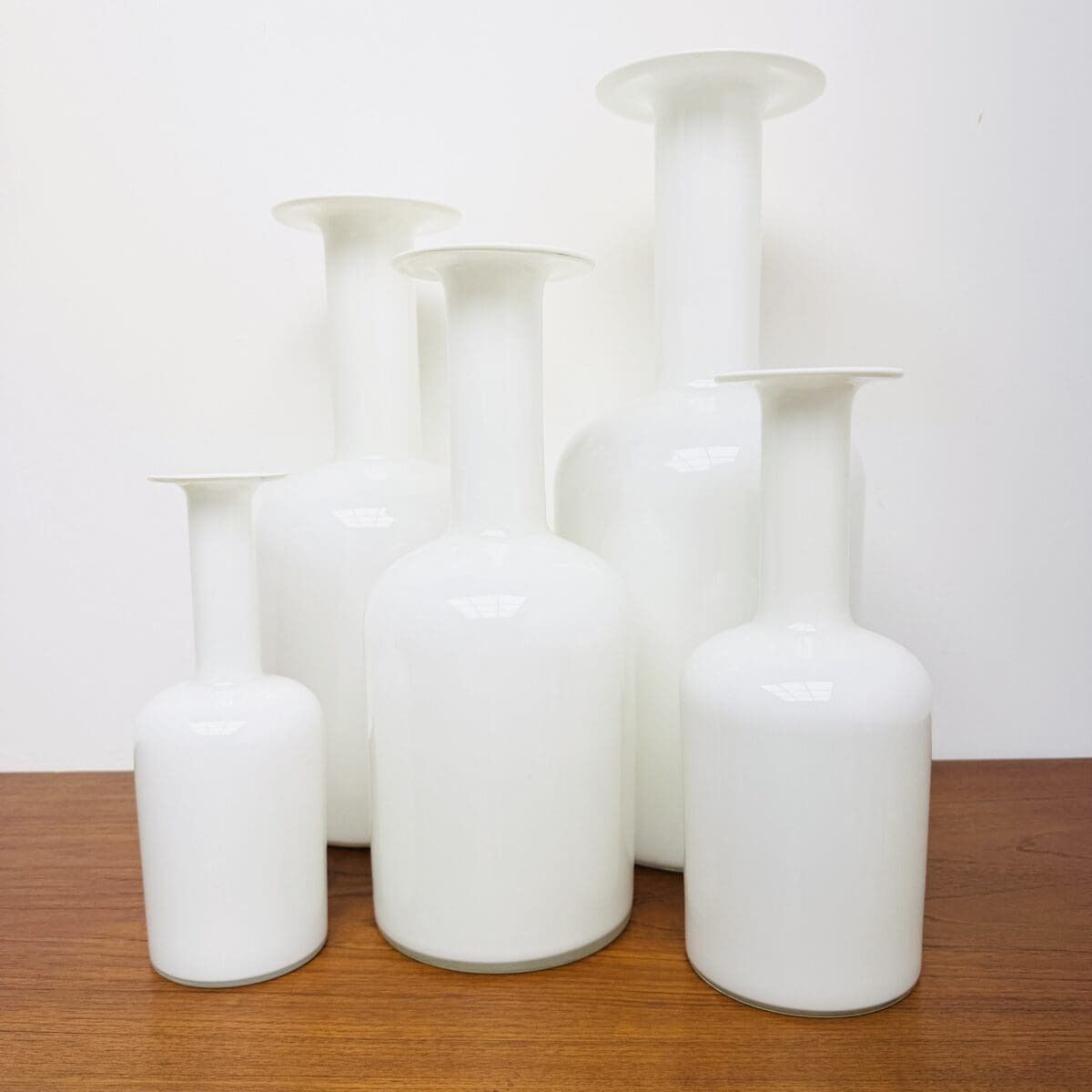 Danish “Floor Vase” Set By Otto Brauer For Holmegaard