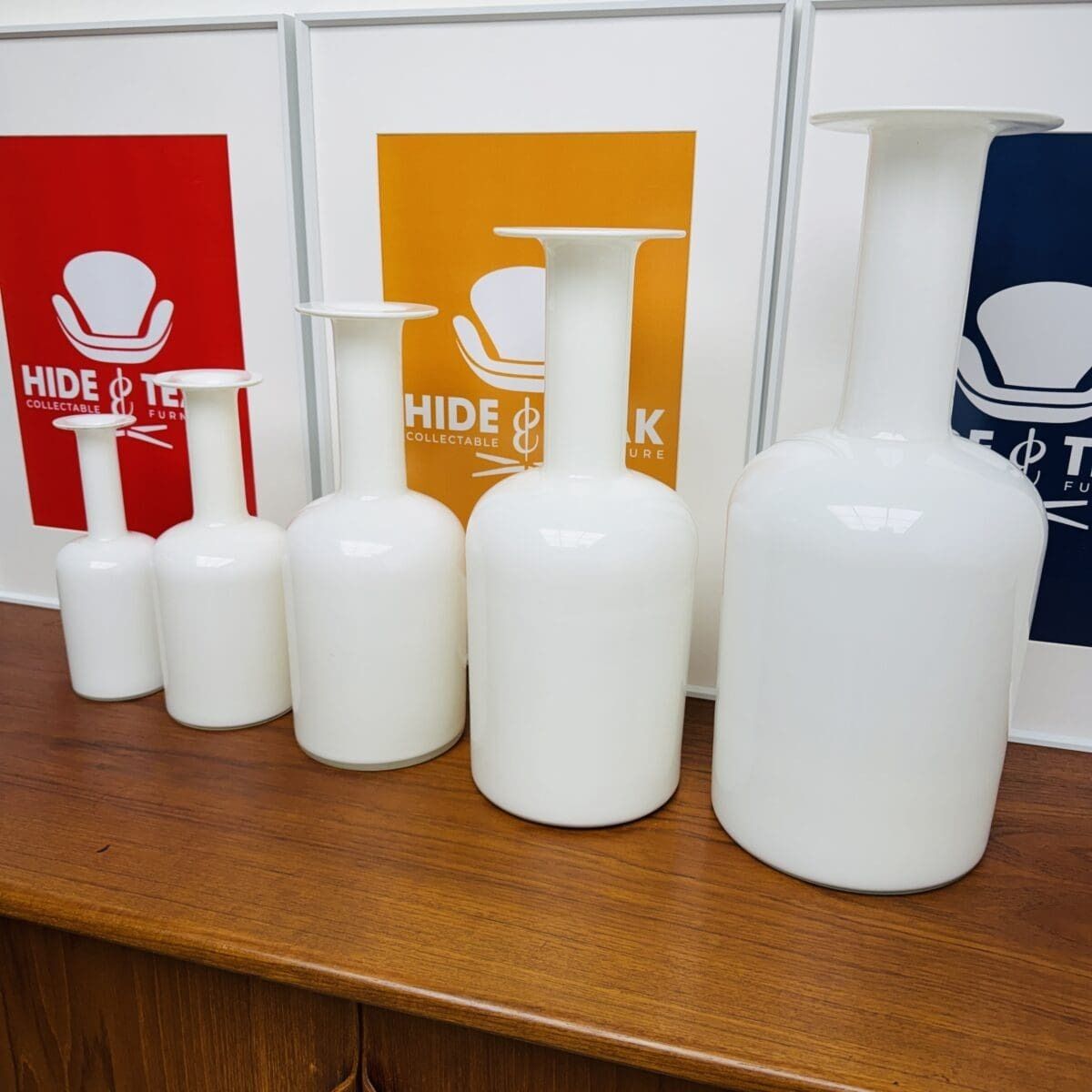 2135.0 Danish “Floor Vase” Set By Otto Brauer For Holmegaard photo