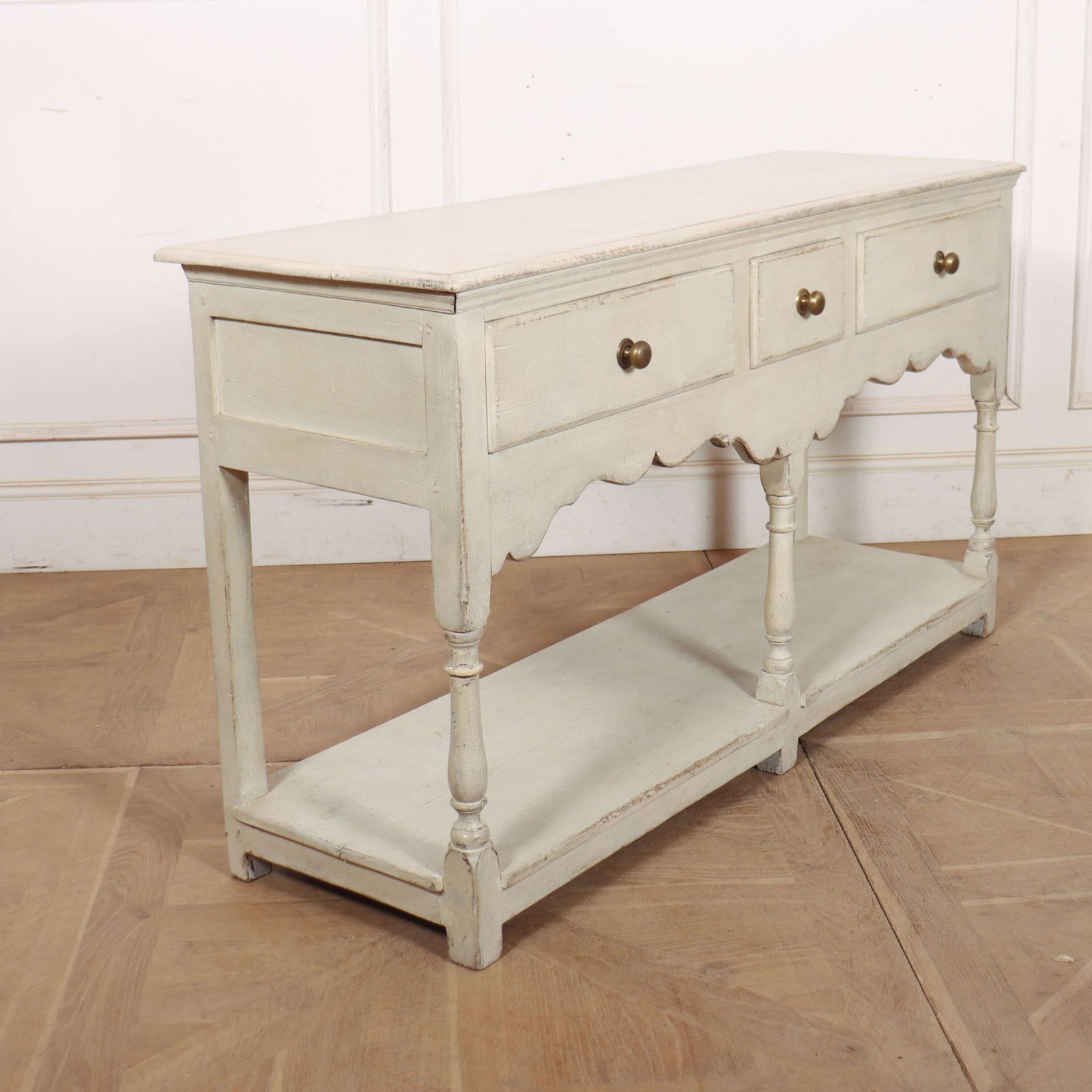 English Potboard Dresser Base, 1800s photo furniture