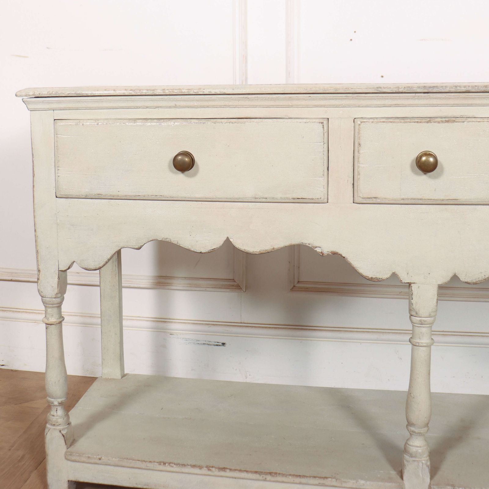 English Potboard Dresser Base, 1800s photo for sale