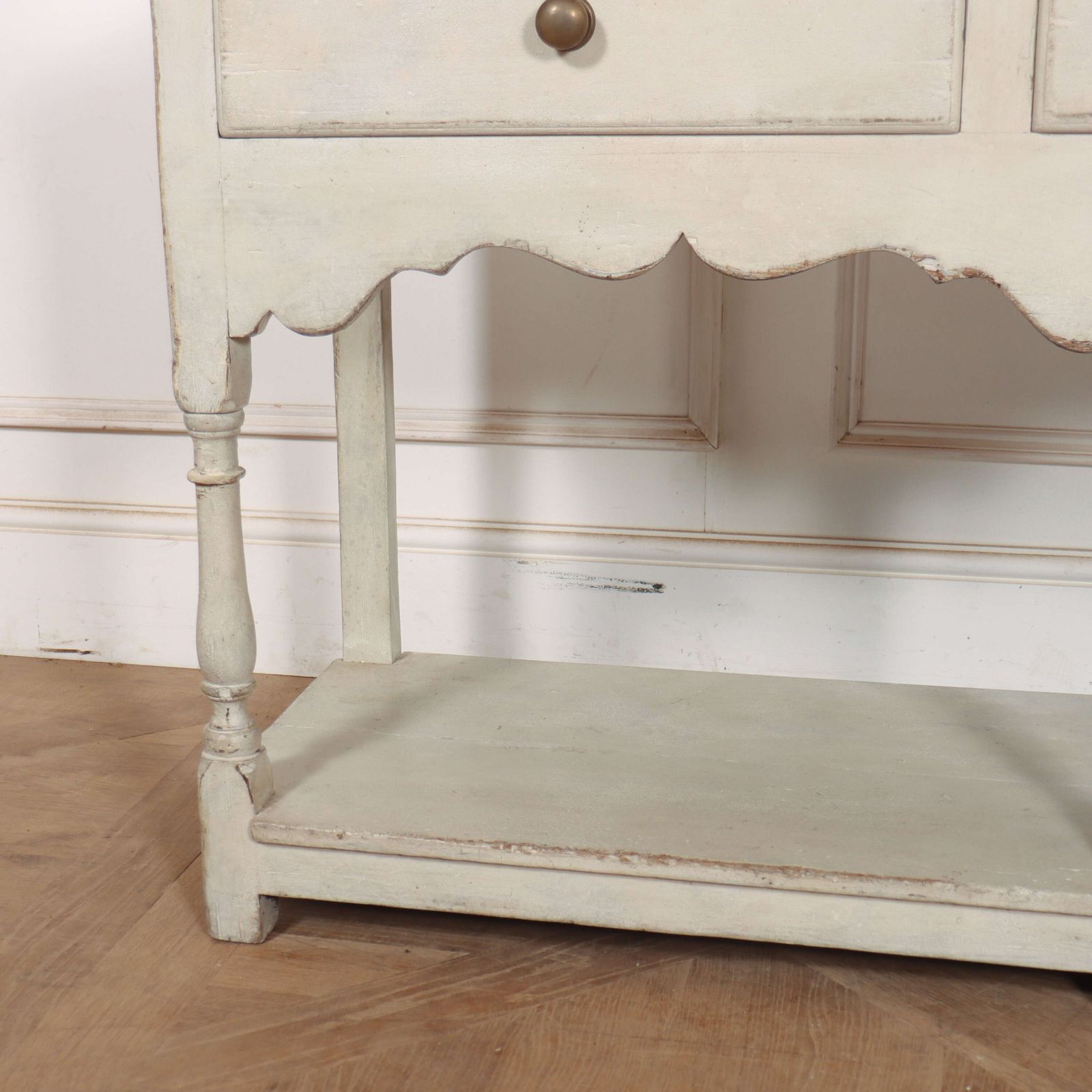 English Potboard Dresser Base, 1800s photo Furniture