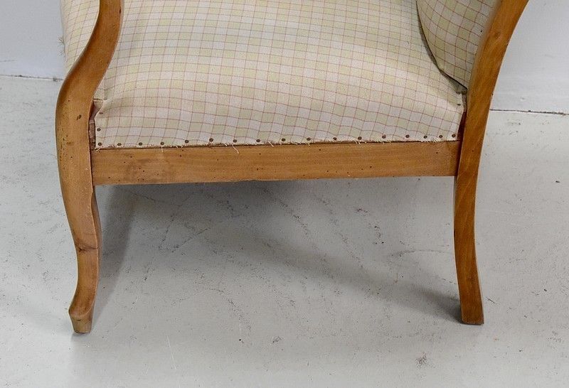 Voltaire Armchair Carved, Early 20th Century photo vintage