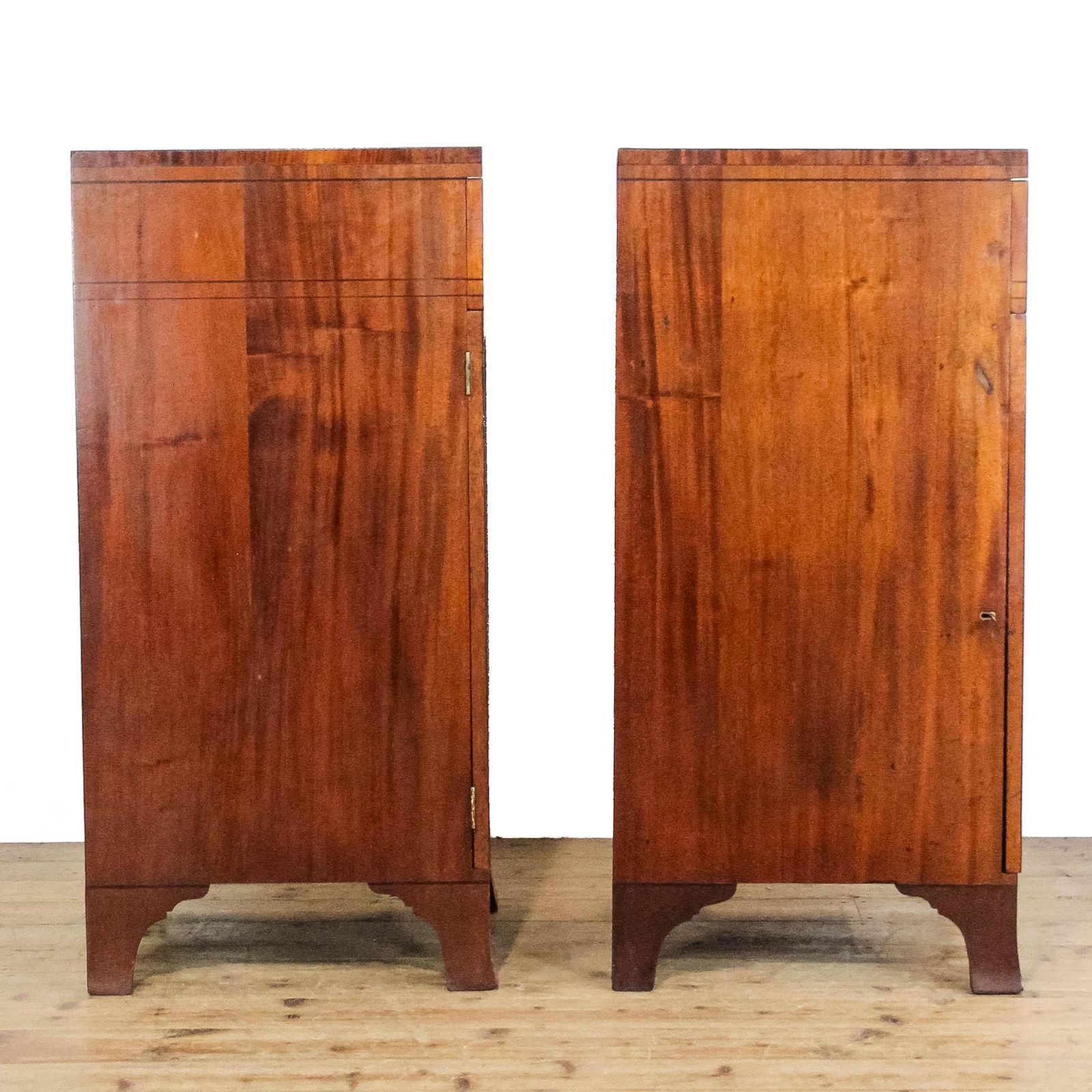 895.0 Antique Pair Of 19th Century Mahogany Side Cabinets | Antique Mahogany Cupboard | Mahogany Furniture photo