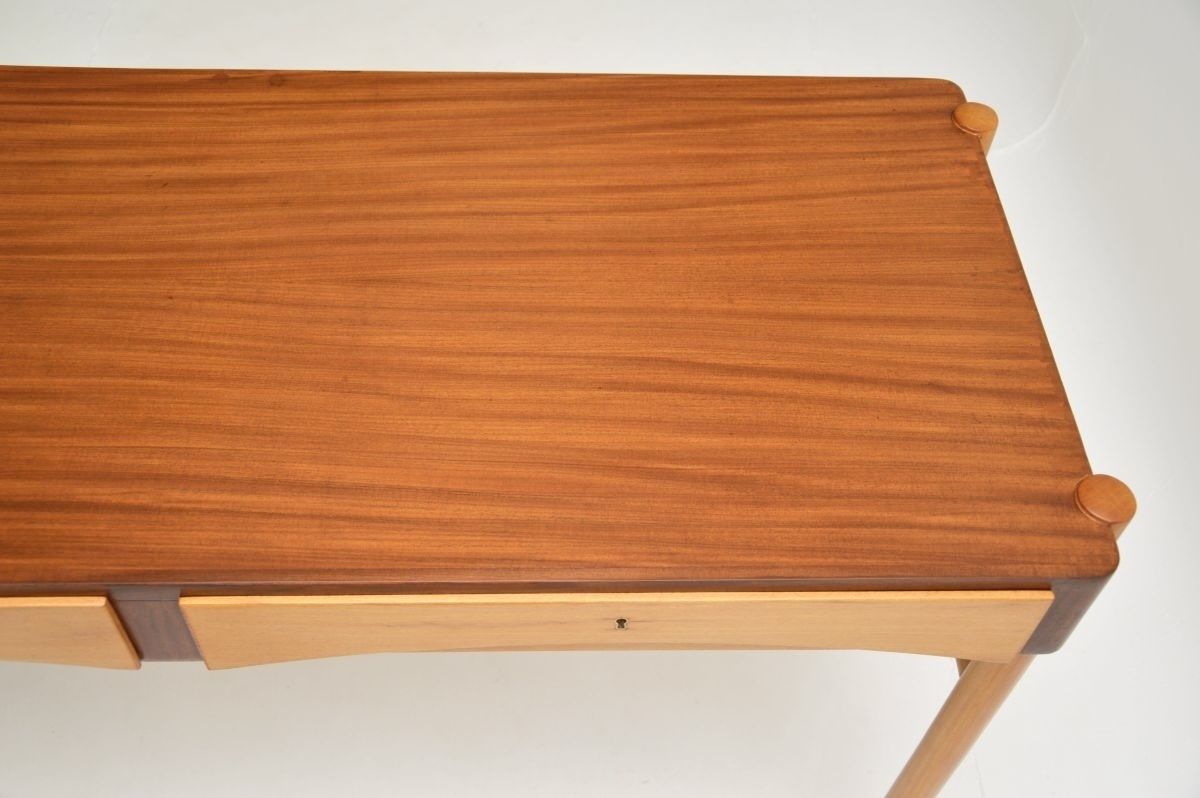 Vintage Swedish Walnut Desk By Bertil Fridhagen photo vinterior