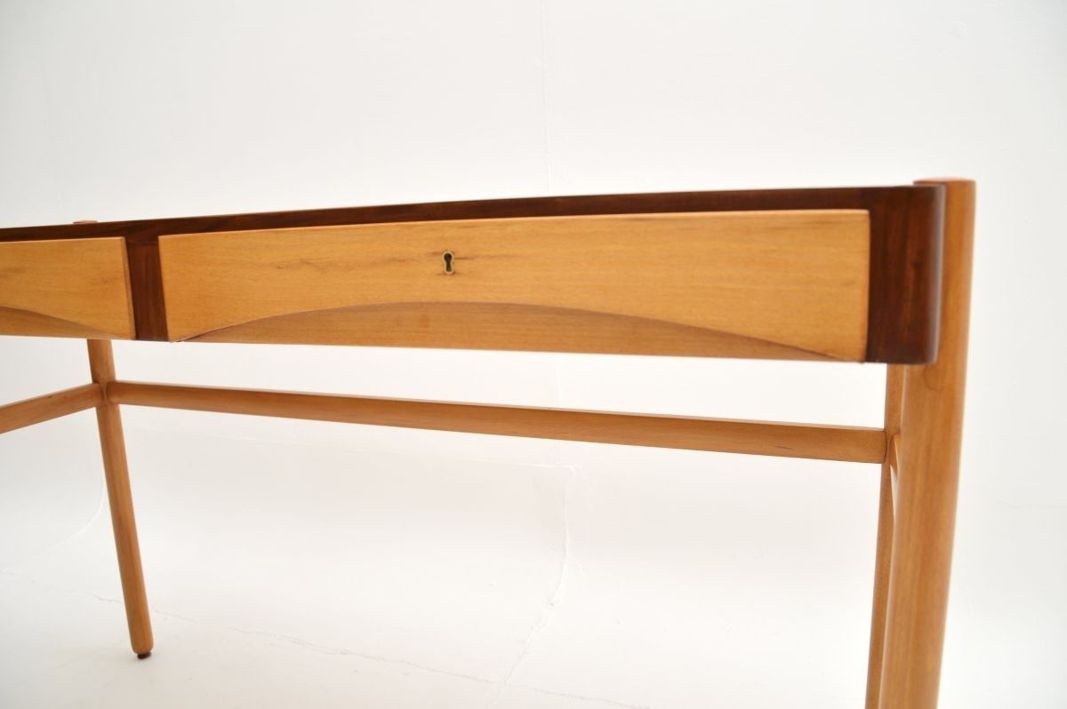 Vintage Swedish Walnut Desk By Bertil Fridhagen photo vintage