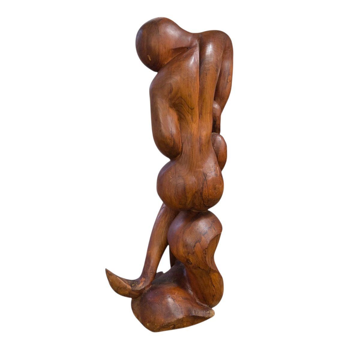 Sculpture en noyer de Bernard Lafon, dit Darius (né en 1943) photo buy