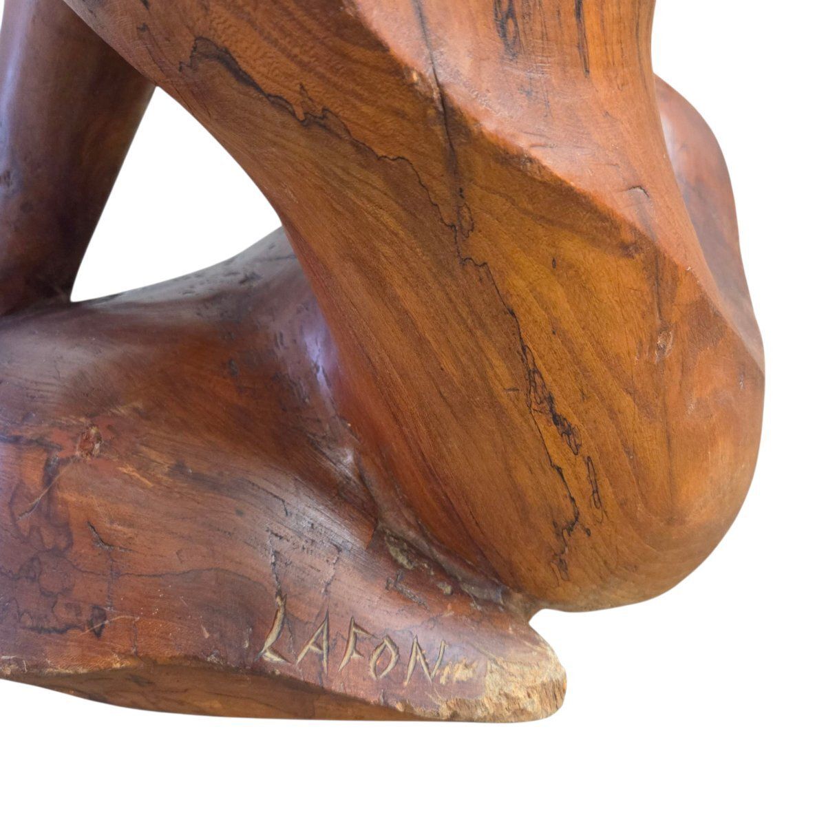 photo for sale Sculpture en noyer de Bernard Lafon, dit Darius (né en 1943)