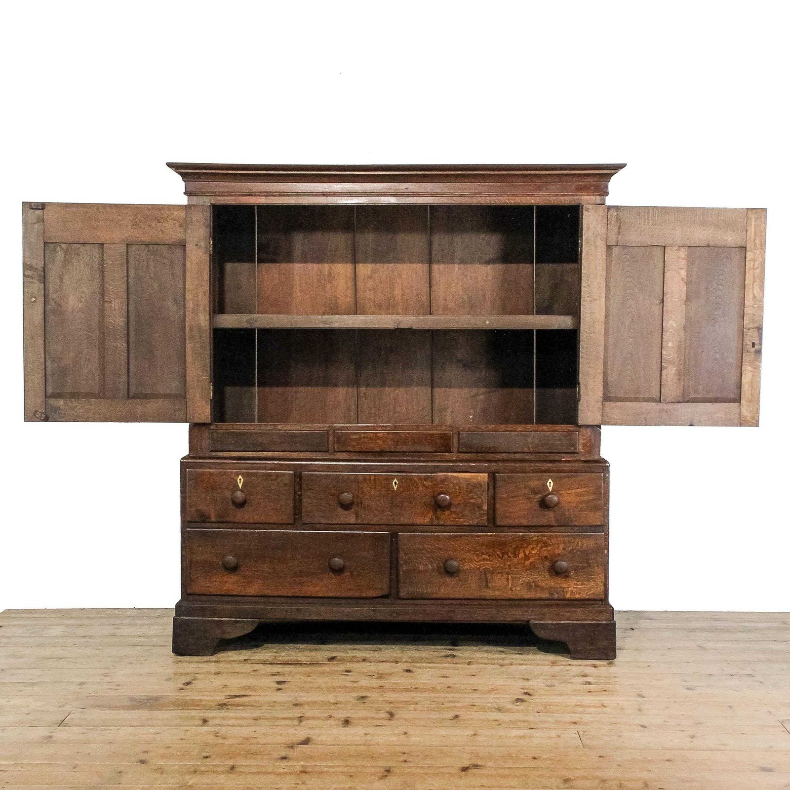 Early 19th Century Welsh Oak Low Press Cupboard | Welsh Oak Cupboard | Antique Coffer | Welsh Furniture photo Furniture