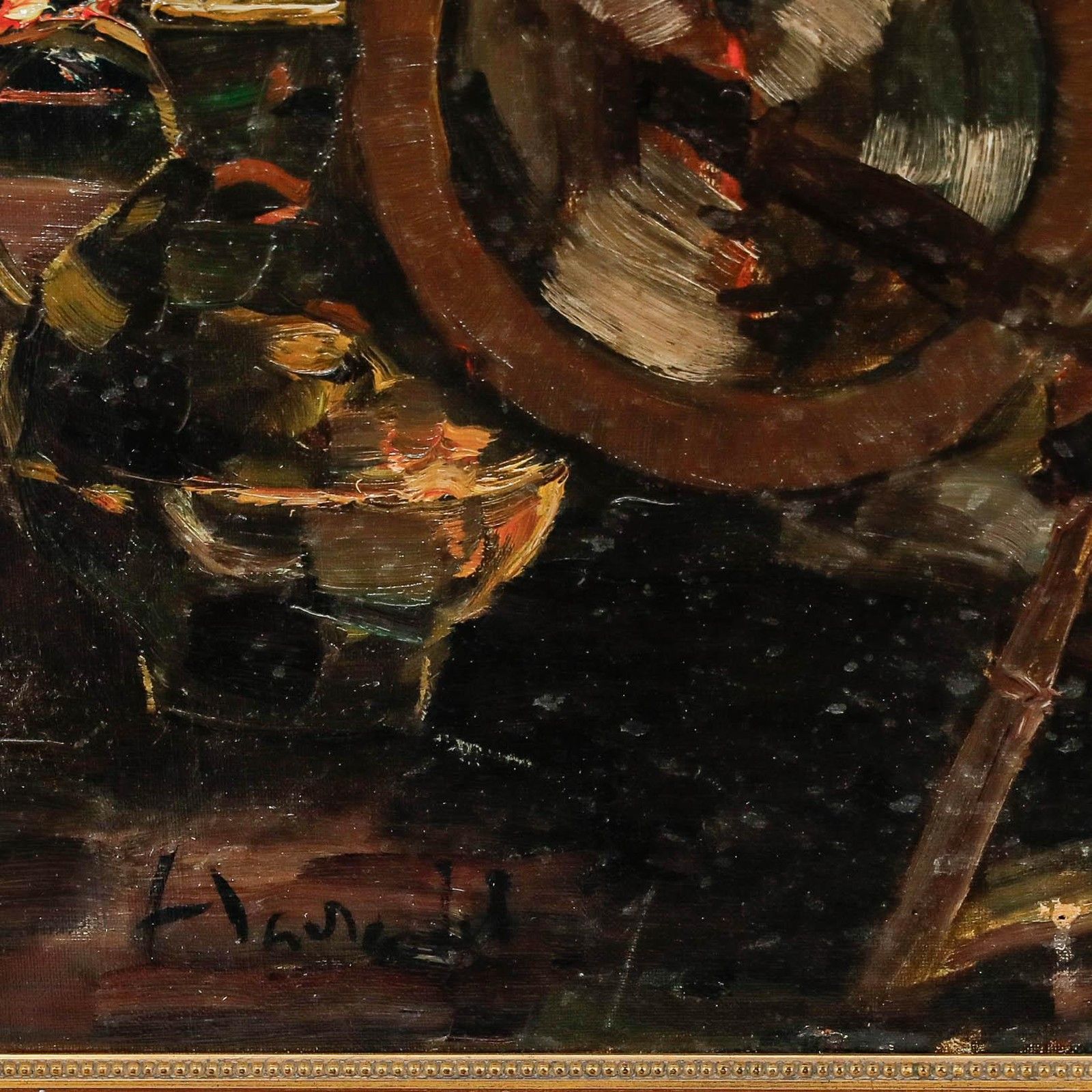 Harry Haerendel (1896 1991) Framed 20th Century Oil, The Spinning Wheel photo buy