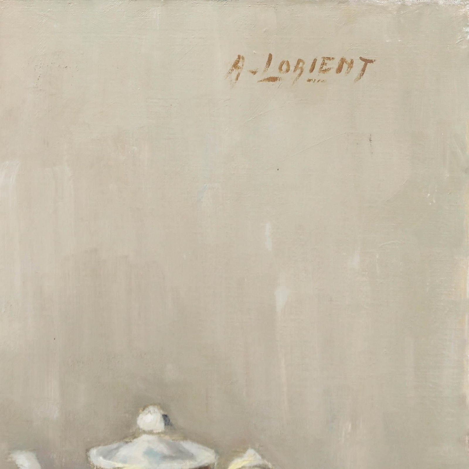Andre Lorient 1988 Oil, L'horloge Ancienne photo vinterior