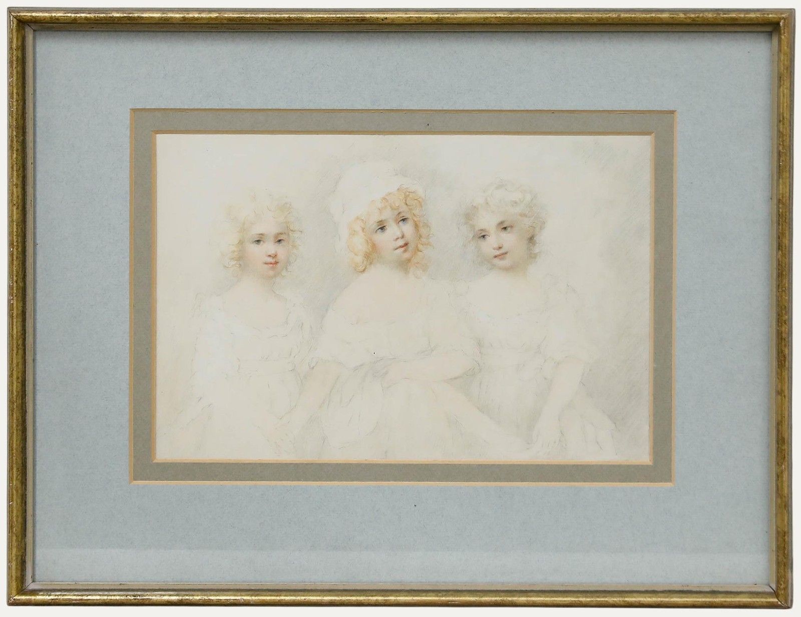 William Redmore Bigg (1755 1828) 1810 Watercolour, Three Girls