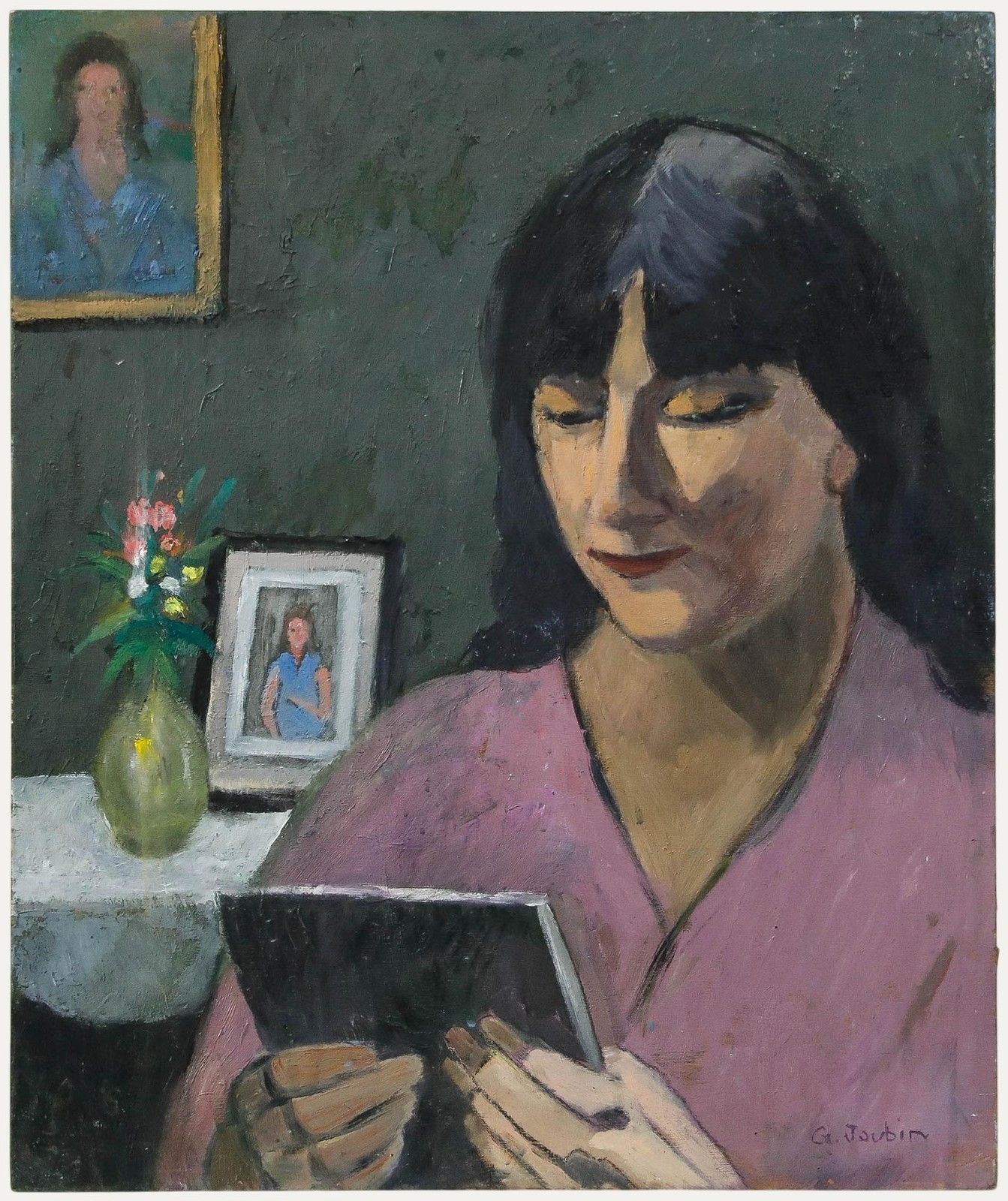 Georges Joubin (1888 1983) 20th Century Oil, A Moment Of Quiet