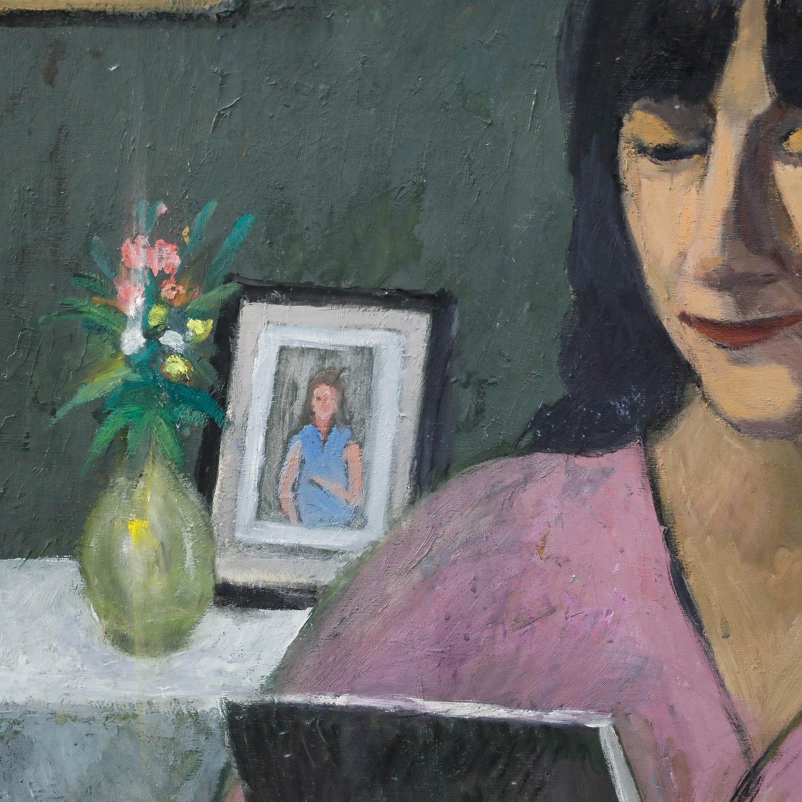 Georges Joubin (1888 1983) 20th Century Oil, A Moment Of Quiet photo Art