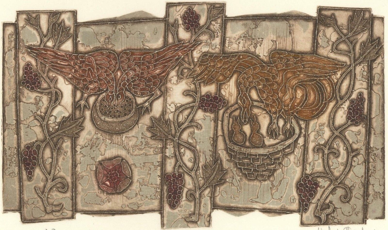 Valerie Thornton (1931 1991) 20th Century Etching, Cartmel photo furniture