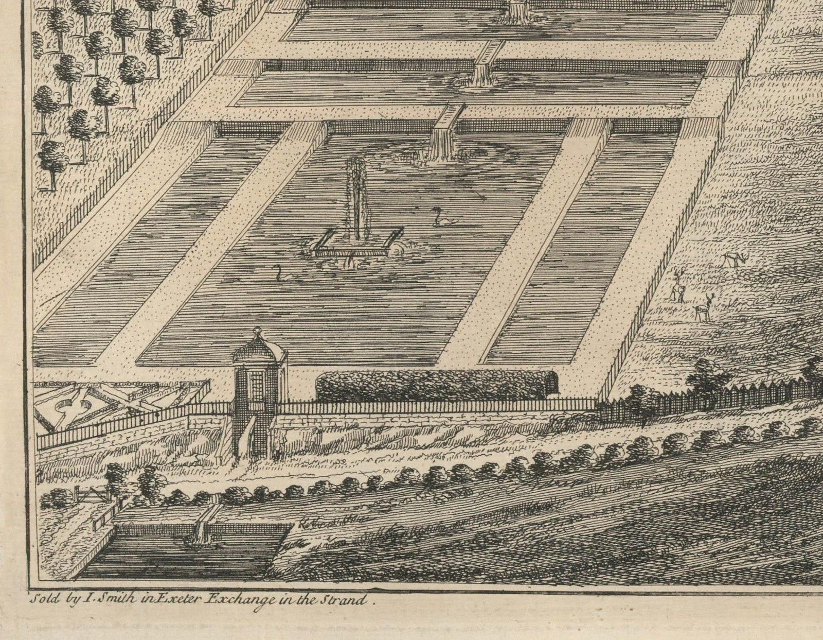Johannes Kip (1653 1722) 1719 Engraving, The Mote, Seat Of Lord Romney photo Art