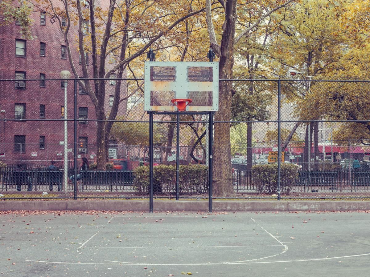 Franck Bohbot This Game We Play #14, New York   Basketball Court New York City Landscape Urban