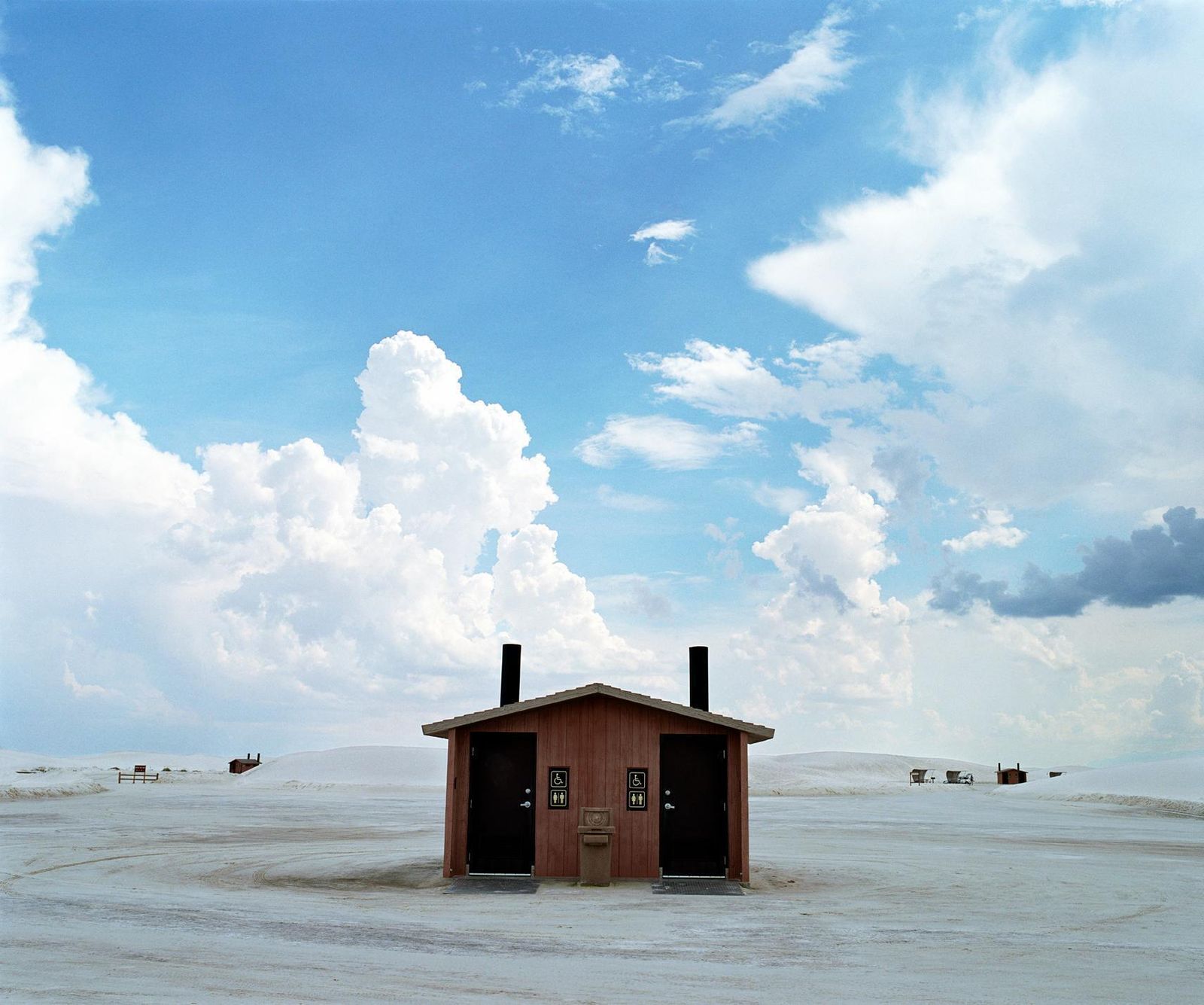Samuel Hicks Hut, White Sands, New Mexico, Samuel Hicks   Landscape Photography, Clouds, Sky 2007