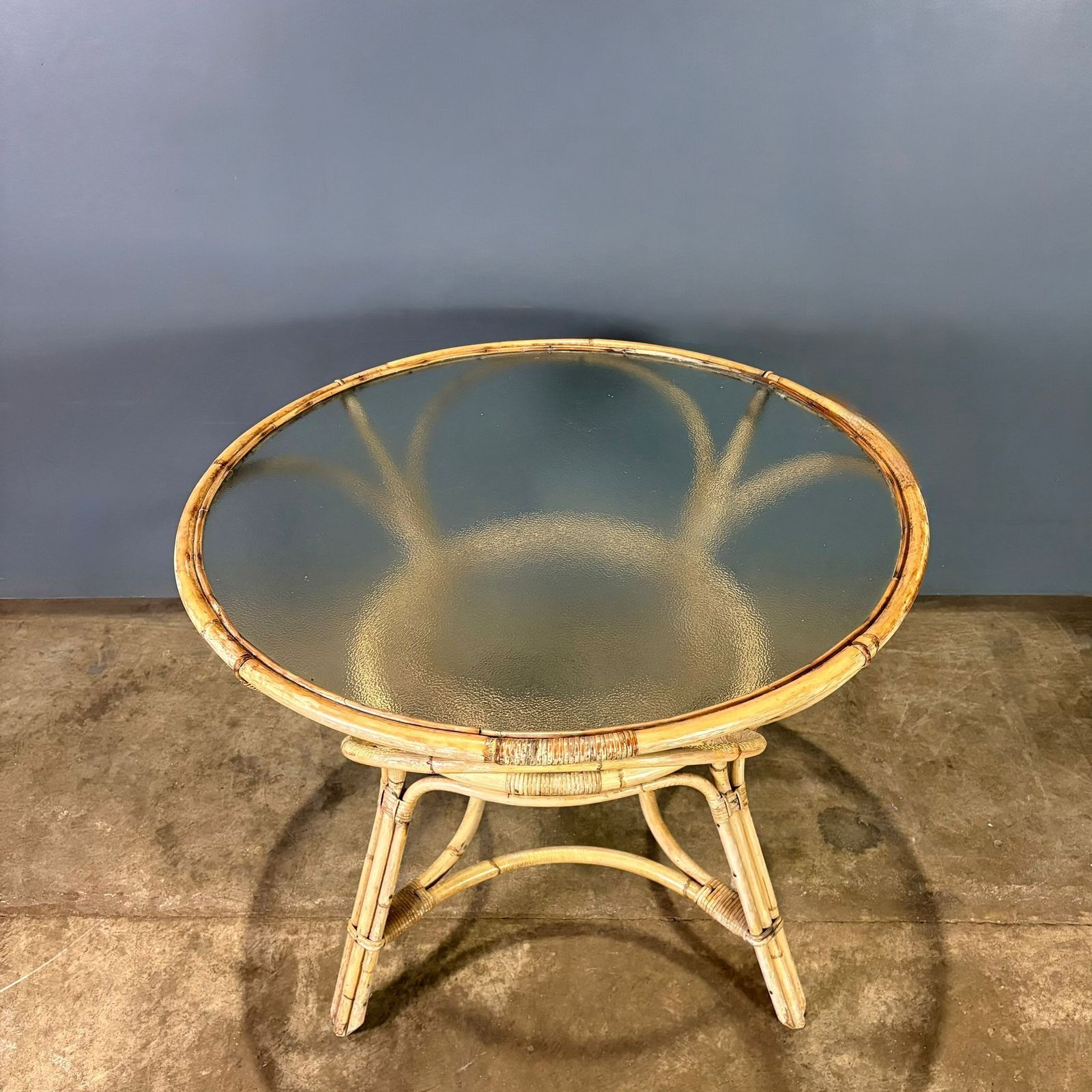 Angraves Of Leicester Bamboo Glass Dining Table Mid Century Retro Mcm photo Furniture
