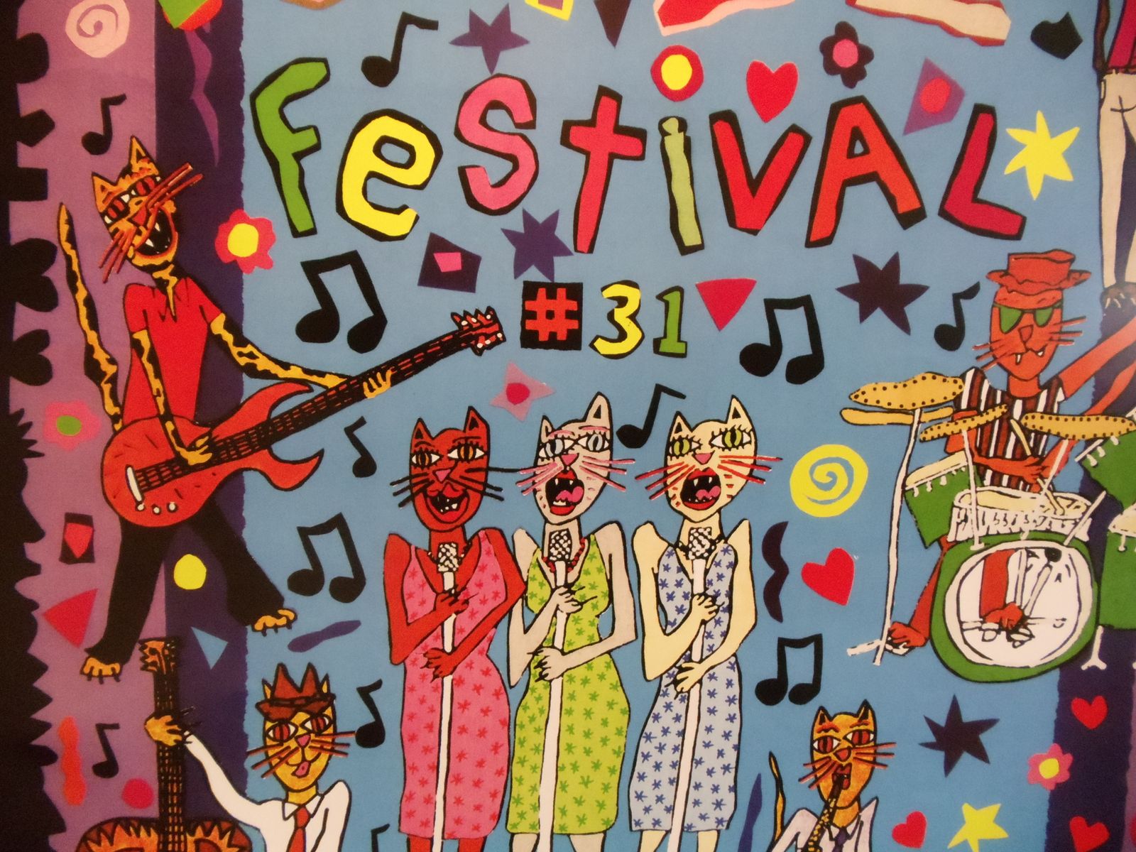Montreux Jazz Festival Poster By James Rizzi 1997 Switzerland, Authorised Print Original And Very Sought After..... photo vinterior