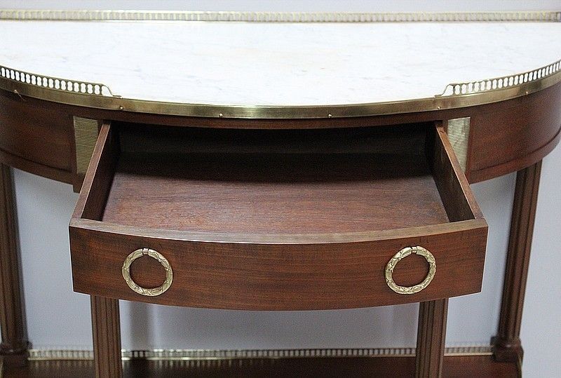 Half Moon Console Louis XVI, 19th Century photo vinterior