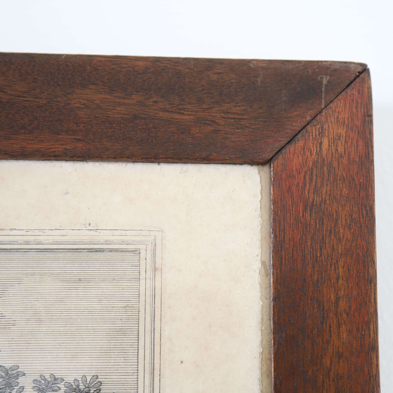 495.0 18th Century French Engraving 'Landscape With Diogenes' By étienne Baudet   Original Frame photo