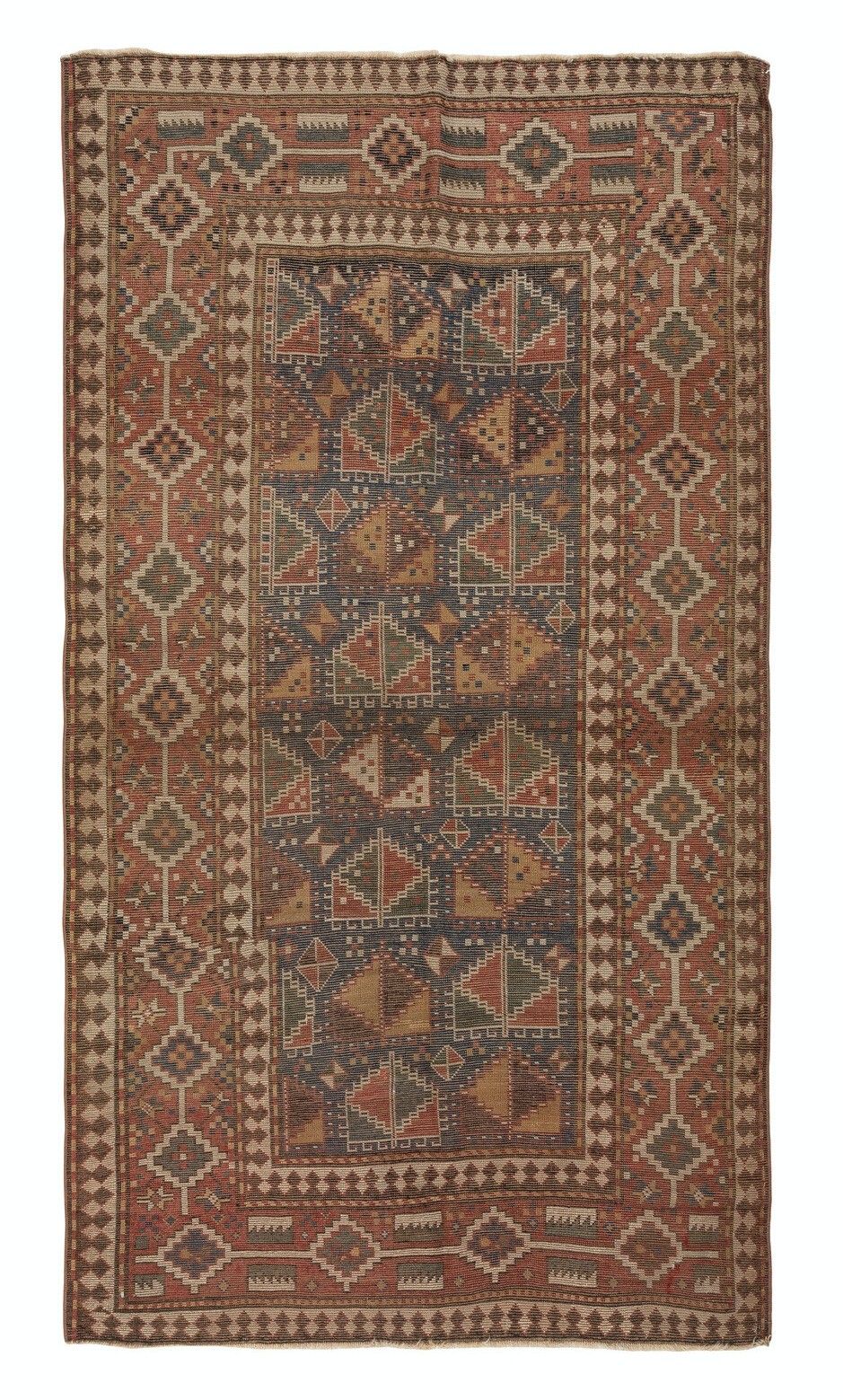 4.5x8.3 Ft Antique Kazak Rug, Ca 1870 photo furniture