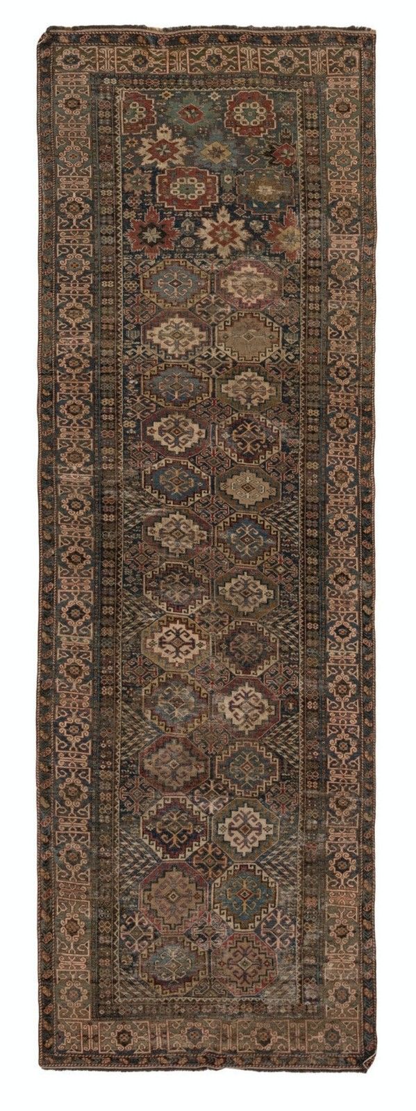 3.8x11.6 Ft Antique Shirvan Runner Rug, East Caucasus, Circa 1860 photo furniture