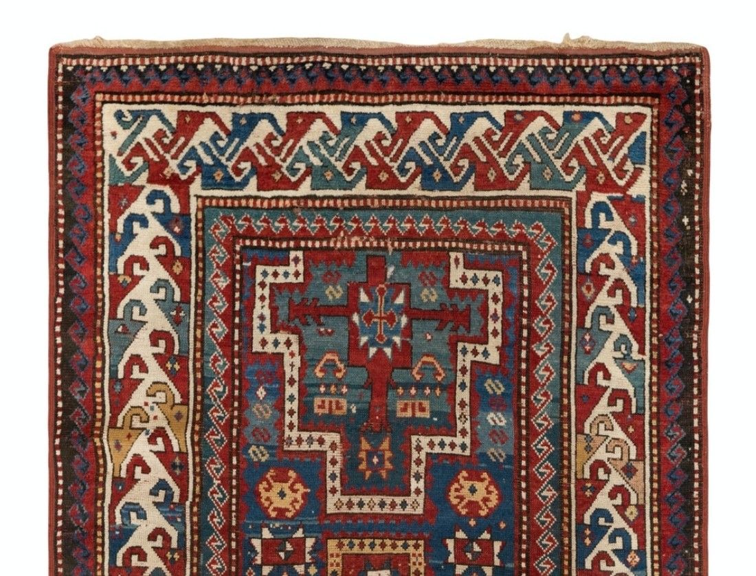 4.6x6.7 Ft Antique Kazak Rug, South Caucasus, Ca 1880 photo furniture