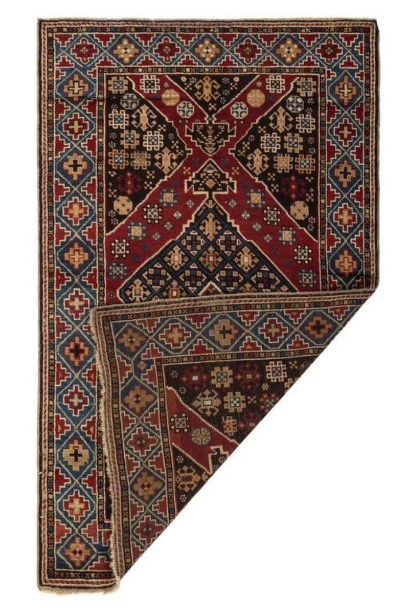 3.5x5.5 Ft Antique Karabagh Rug, Late 19th Century photo Textiles