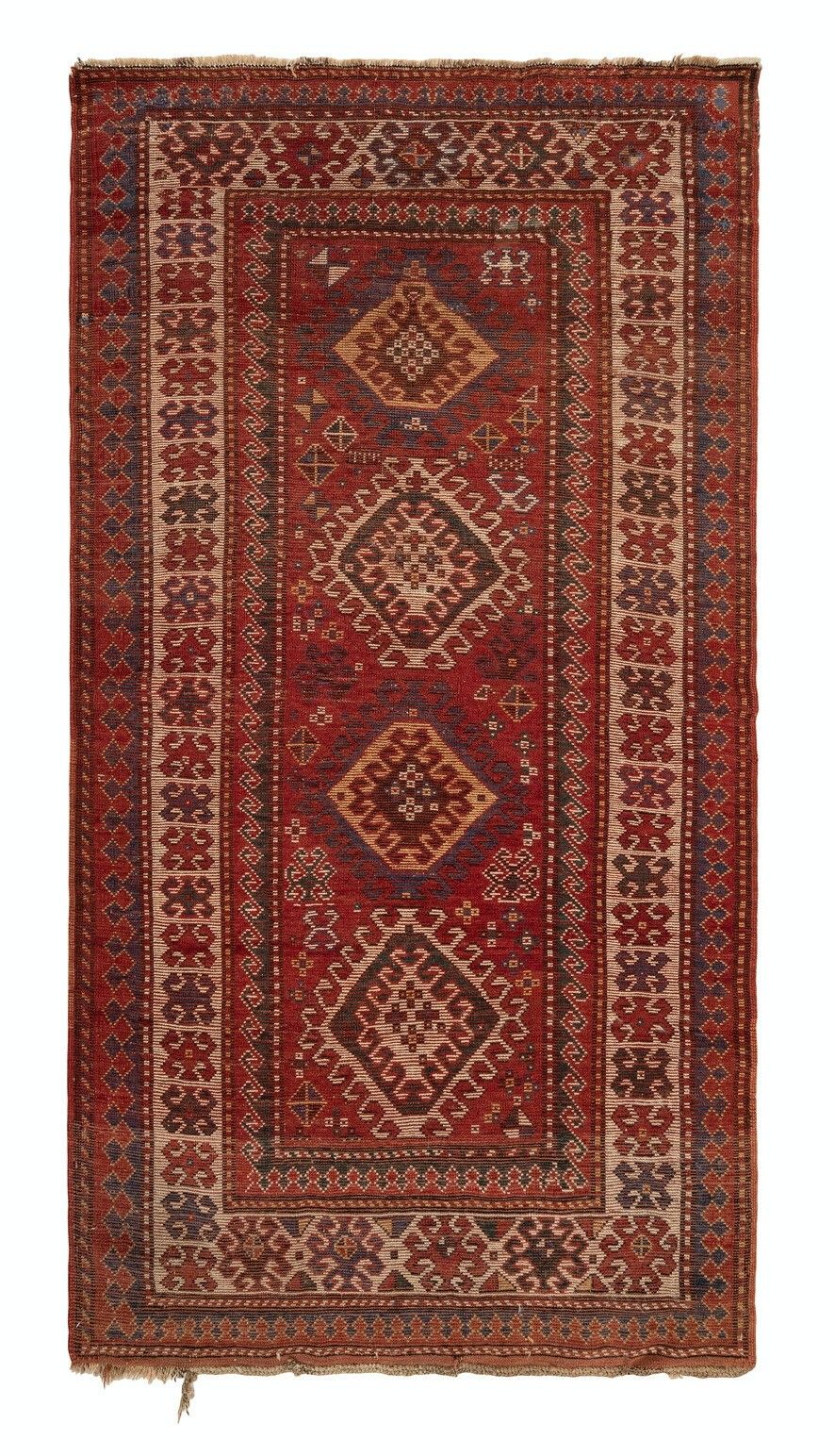 4x7.2 Ft Antique Kazak Rug, South Caucasus, Ca 1880 photo furniture