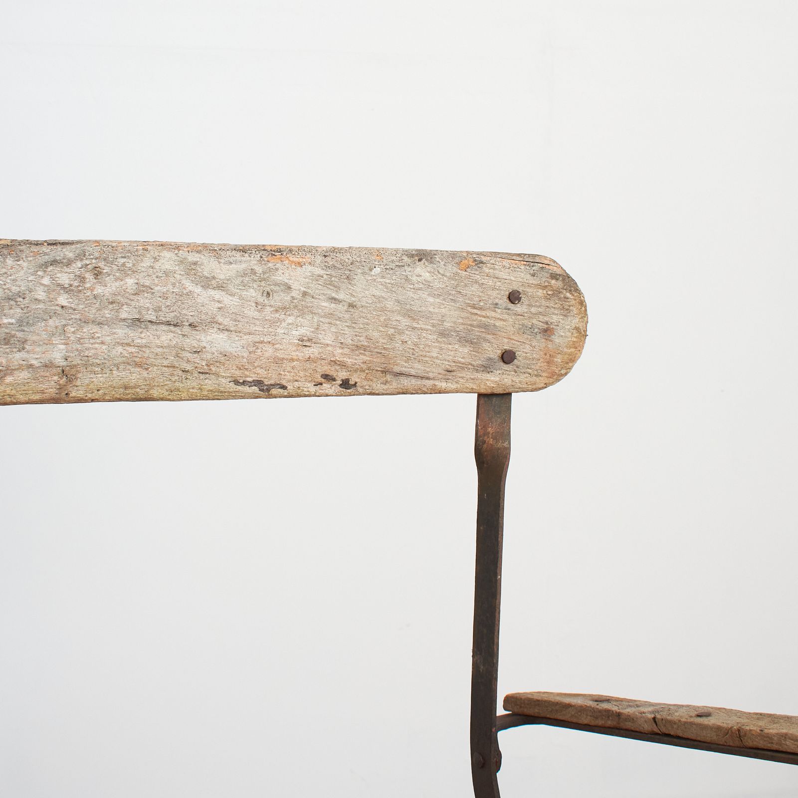 Small Rustic French Antique Folding Garden Bench photo buy