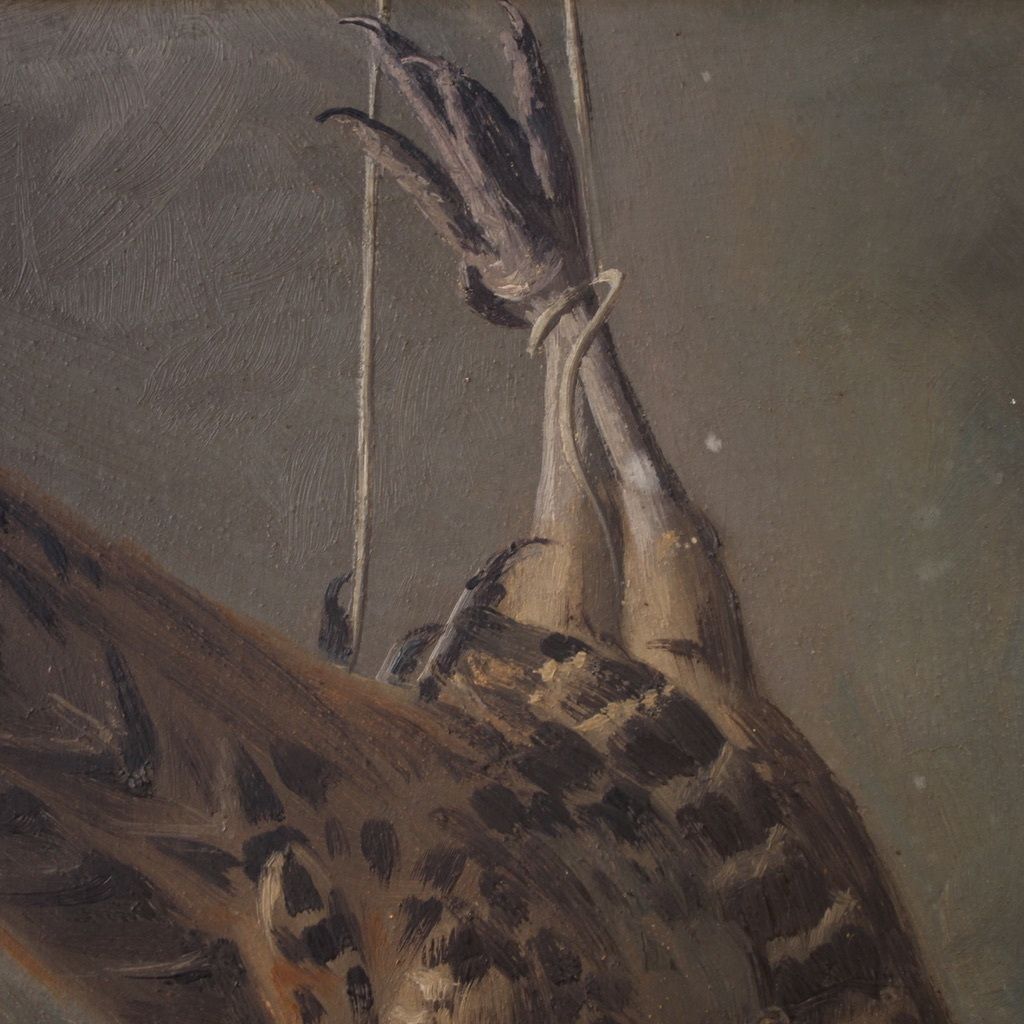 photo for sale Signed Still Life Painting With Game From The 20th Century